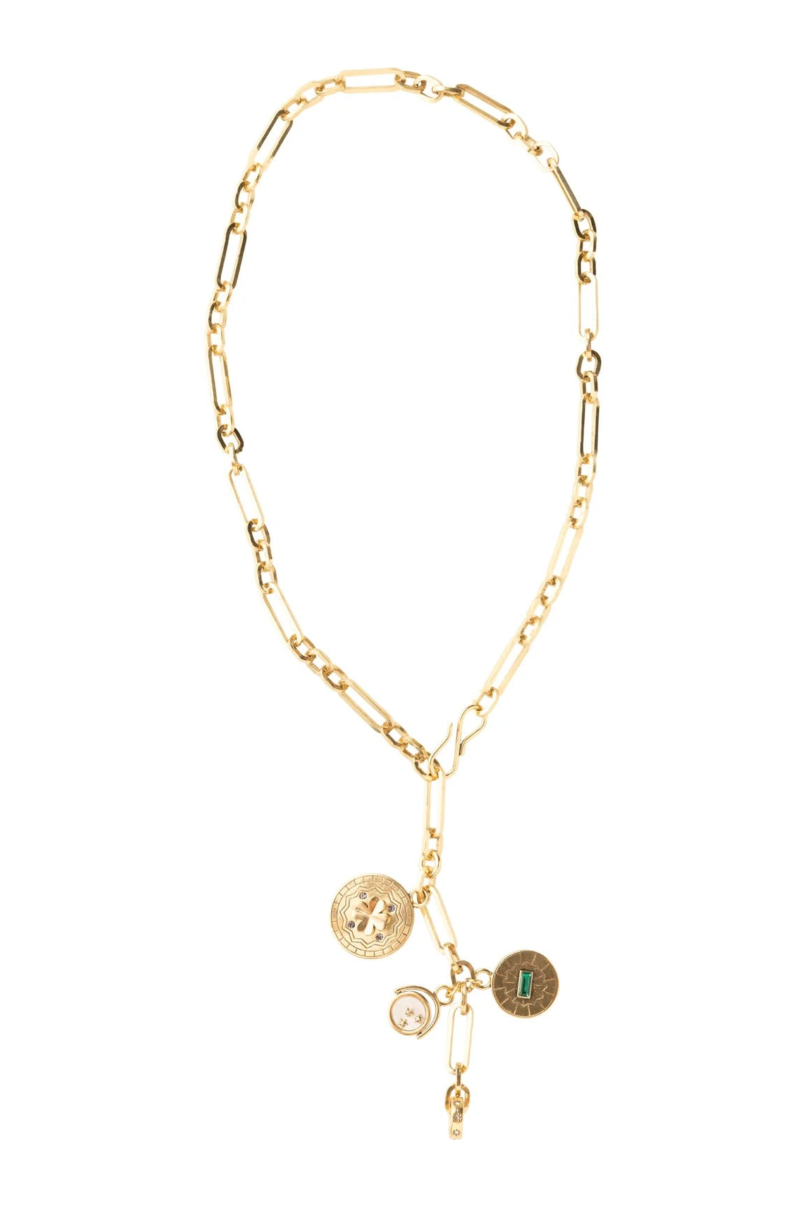 CHRYSTIE CHARM NECKLACE- GLD
sassanova