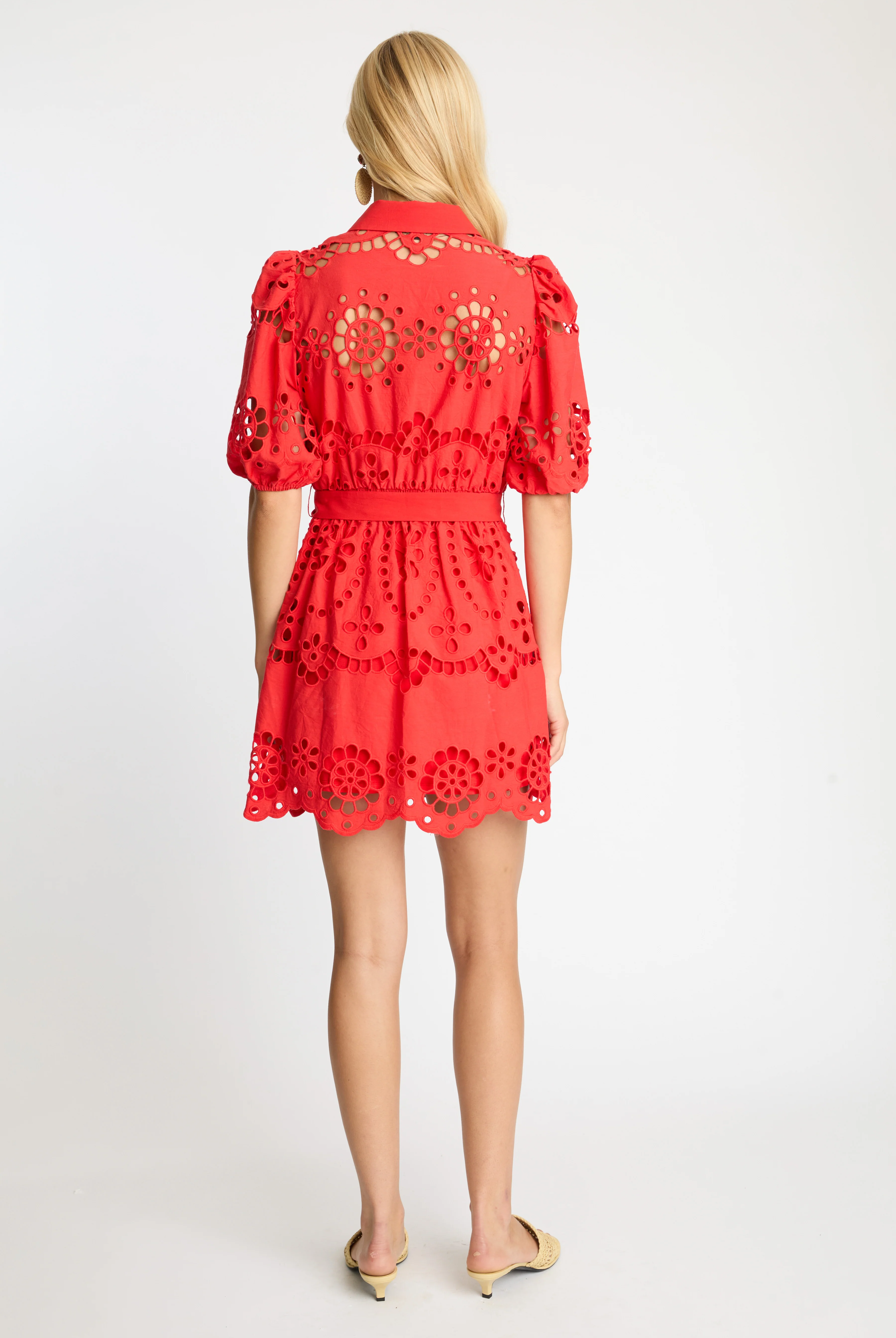 ELOISE EYELET DRESS - Dresses - Sassanova