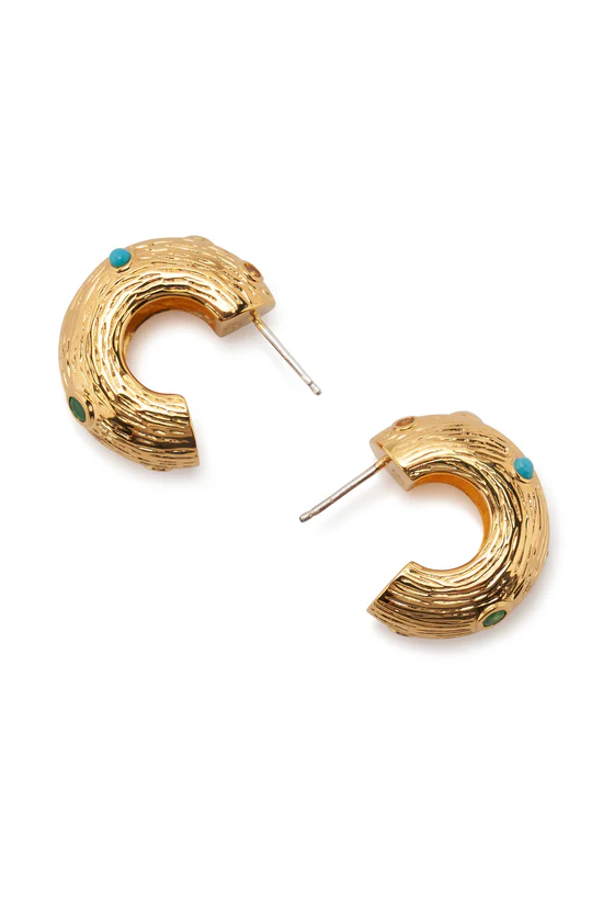 KAHLO HOOPS- GLD - Earrings - Sassanova