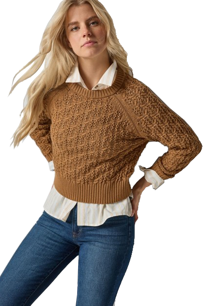 EASY SLV RAGLAN SWEATER (PA3215) - Sassanova