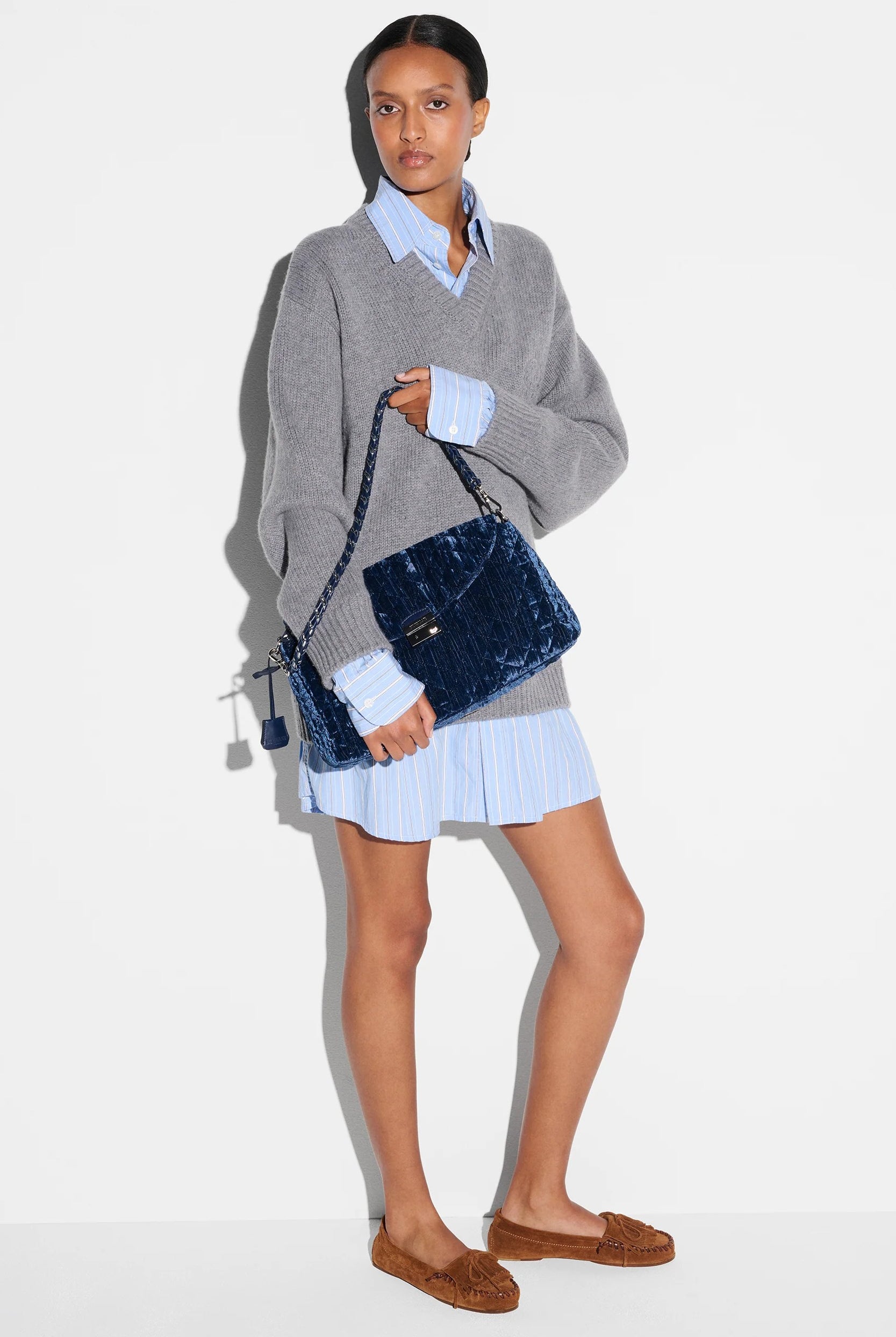 CROSBY VELVET LOCK SHOULDER - Sassanova