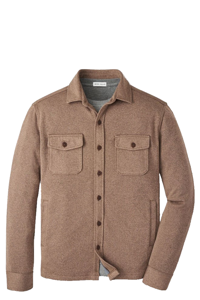 CROWN SWEATER FLEECE SHIRT JACKET - novaman