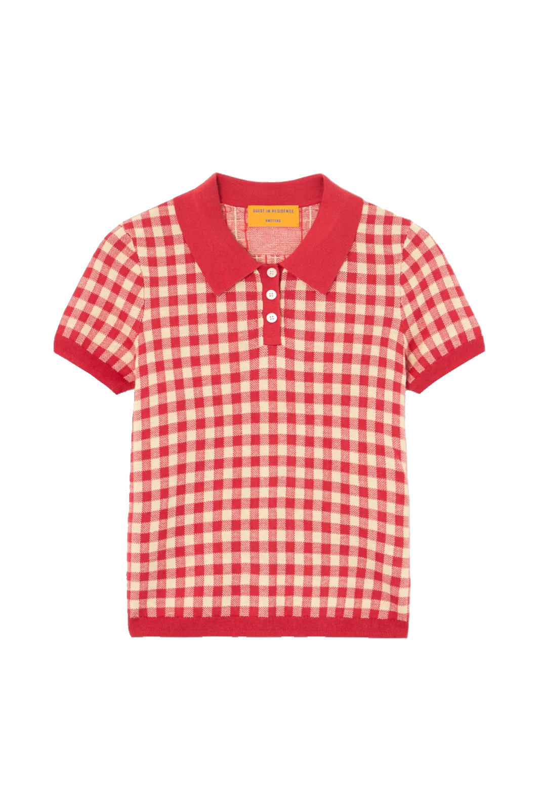 GINGHAM SHRUNKEN POLO - Sweaters - Sassanova