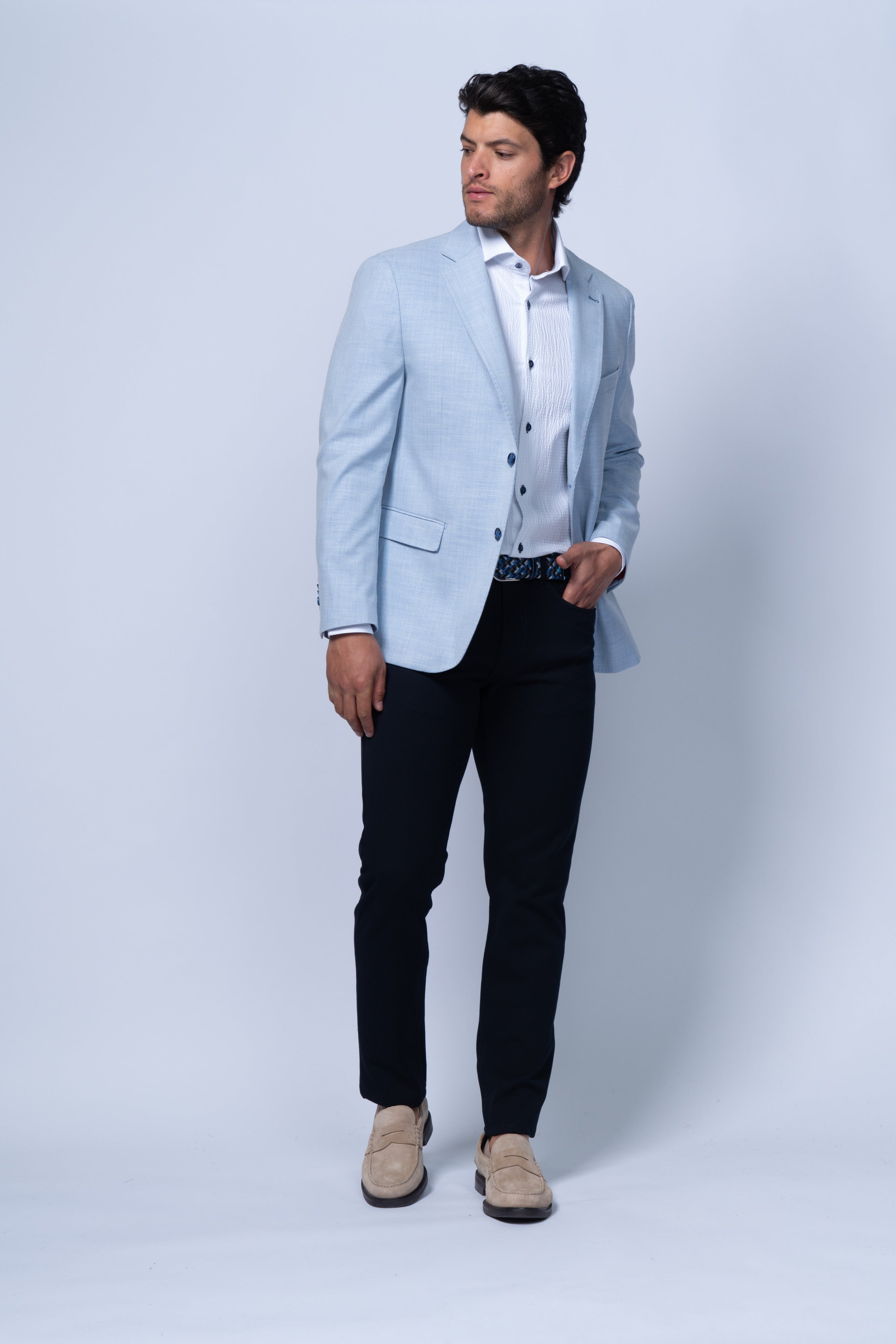 HOUSTON LIGHT BLUE BLAZER - Blazers - Novaman
