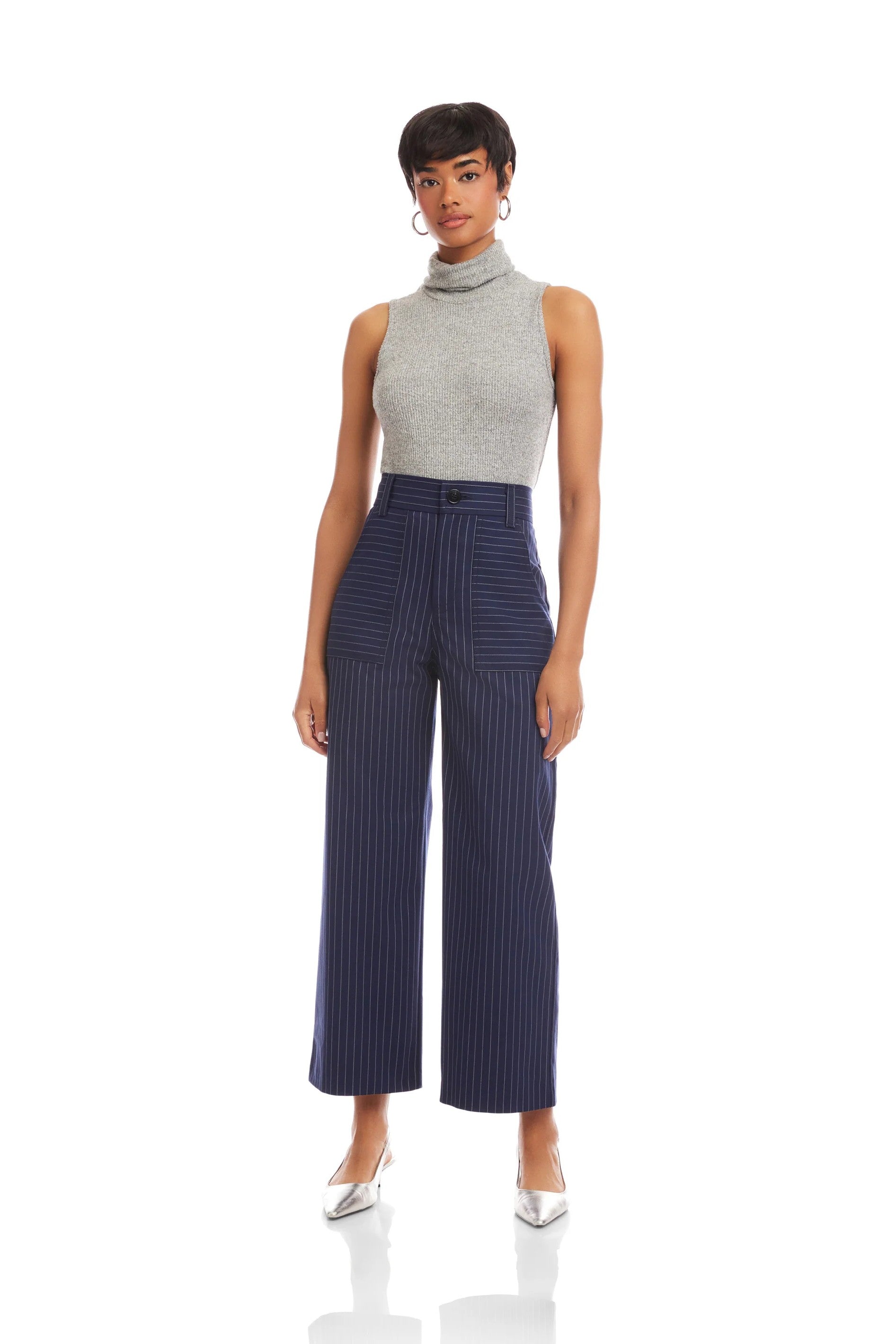 RYLEE CROPPED PANT in Stripe - Pants - Sassanova