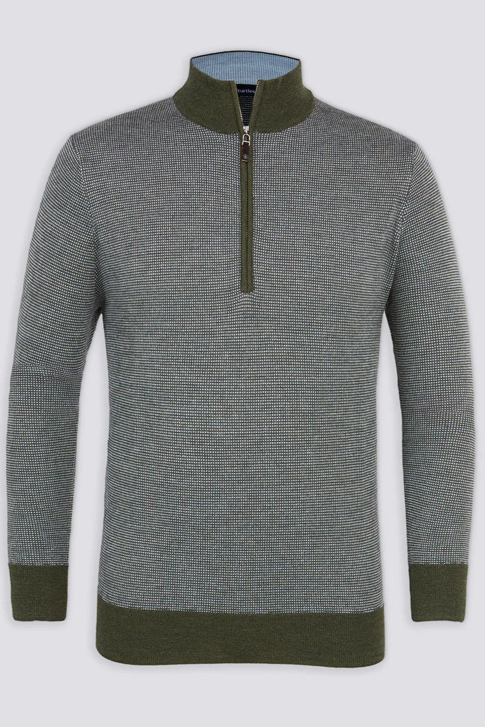 ACE BIRDSEYE 1/4 ZIP SWEATER - novaman