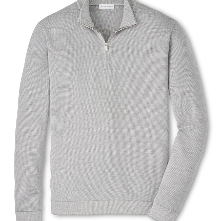 COOLSPUN BIRDSEYE 1/4 ZIP SWEATER - Novaman