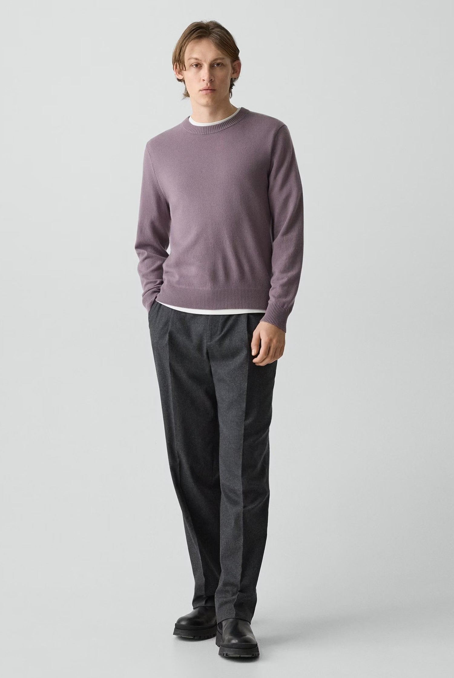 HILLES CASHMERE CREW - Sweaters - Novaman
