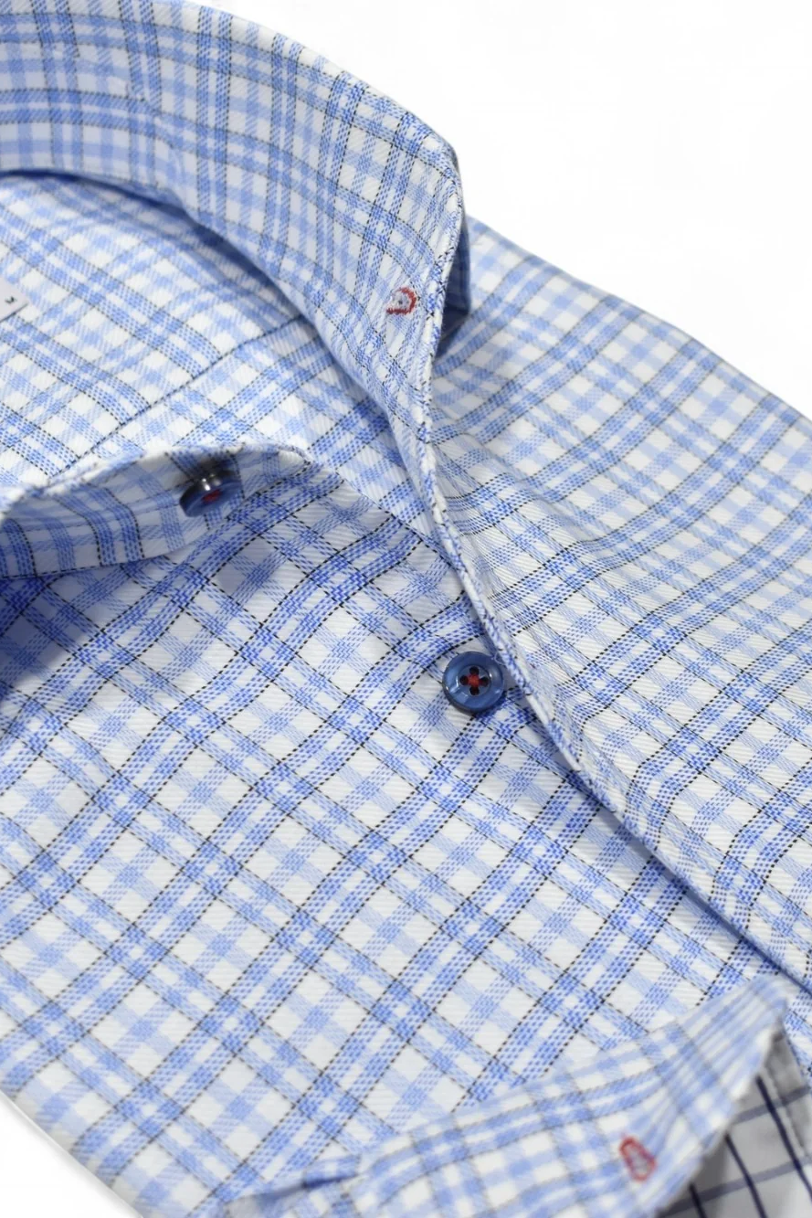 SMALL PLAID DRESS SHIRT - Long Sleeved Shirts - Novaman