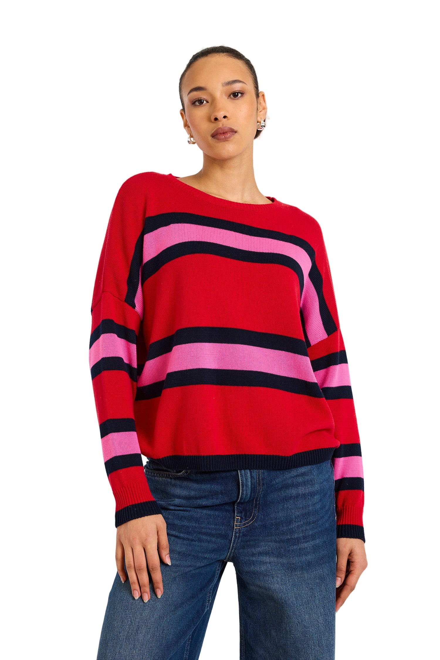EVELYN STRIPE SWEAT-Sassanova