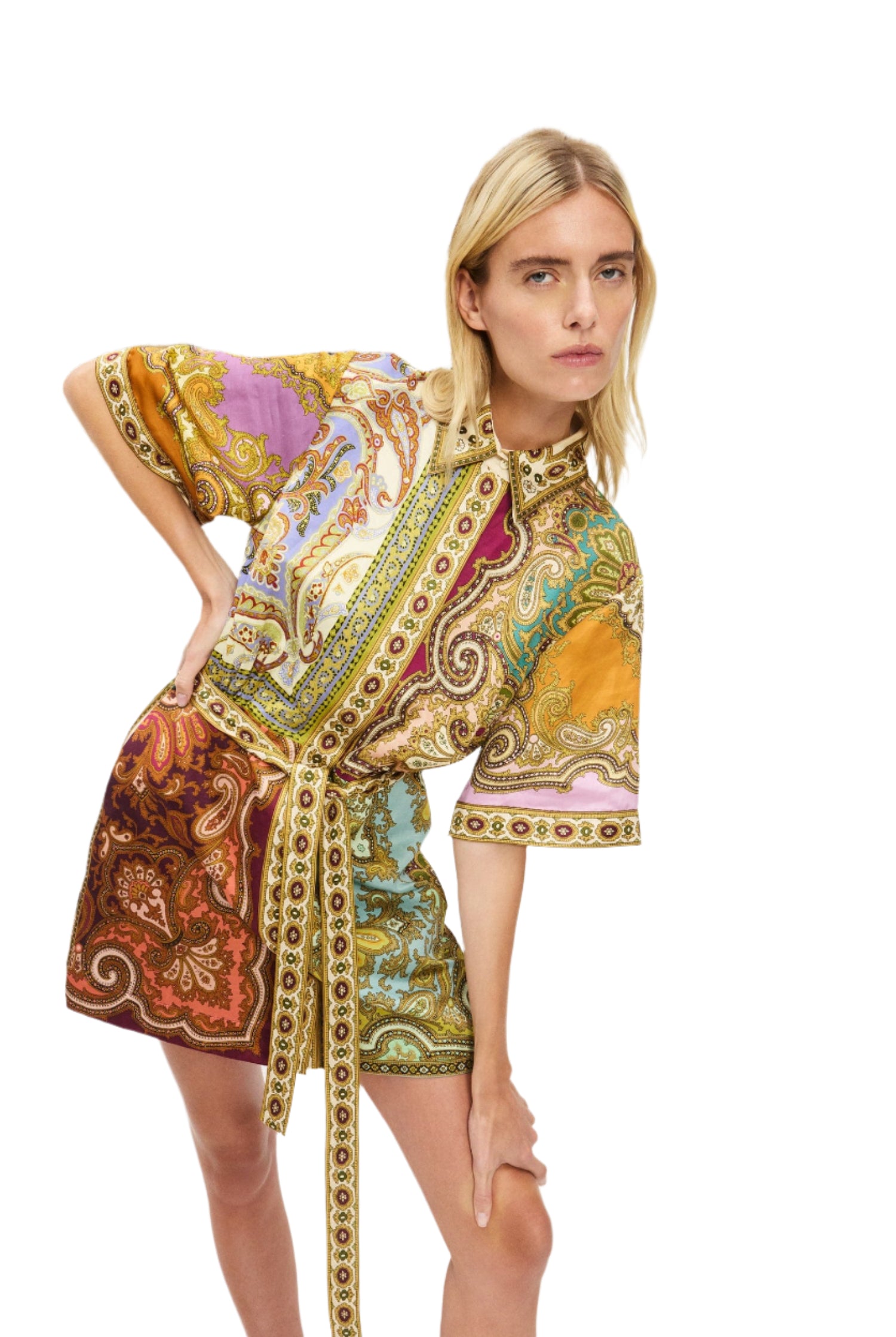 CLEMENZA SPLICED MINI DRESS
sassanova