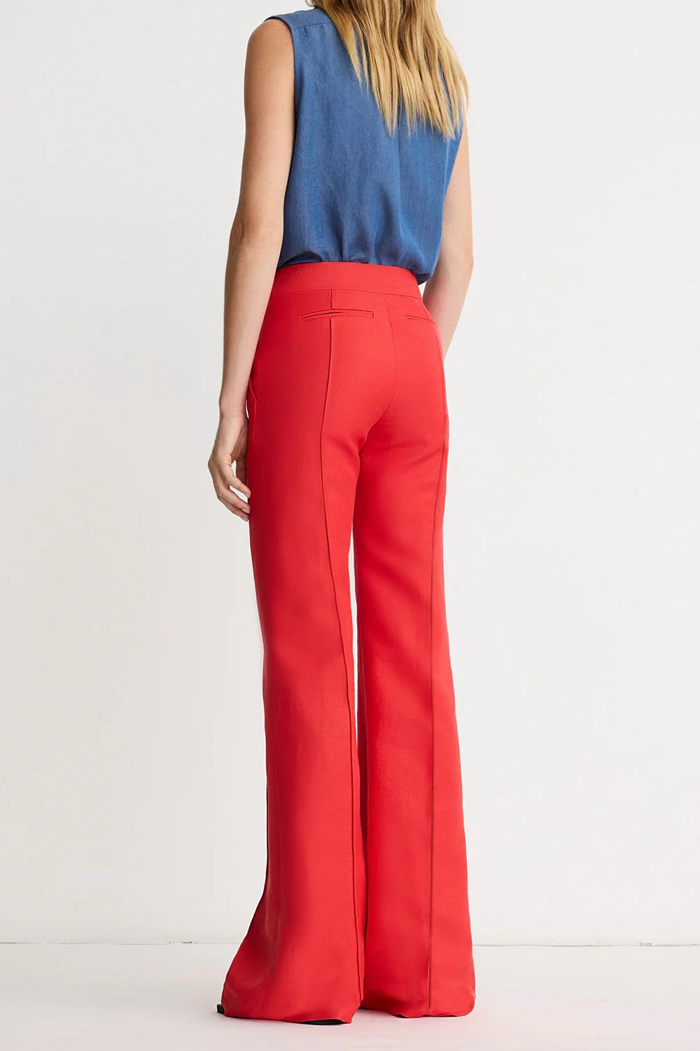 WIDE LEG PINTUCK TROUSER - Pants - Sassanova