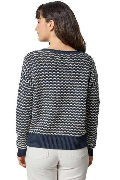 LS ZIG ZAG SWEATER (PA3217) - Sassanova