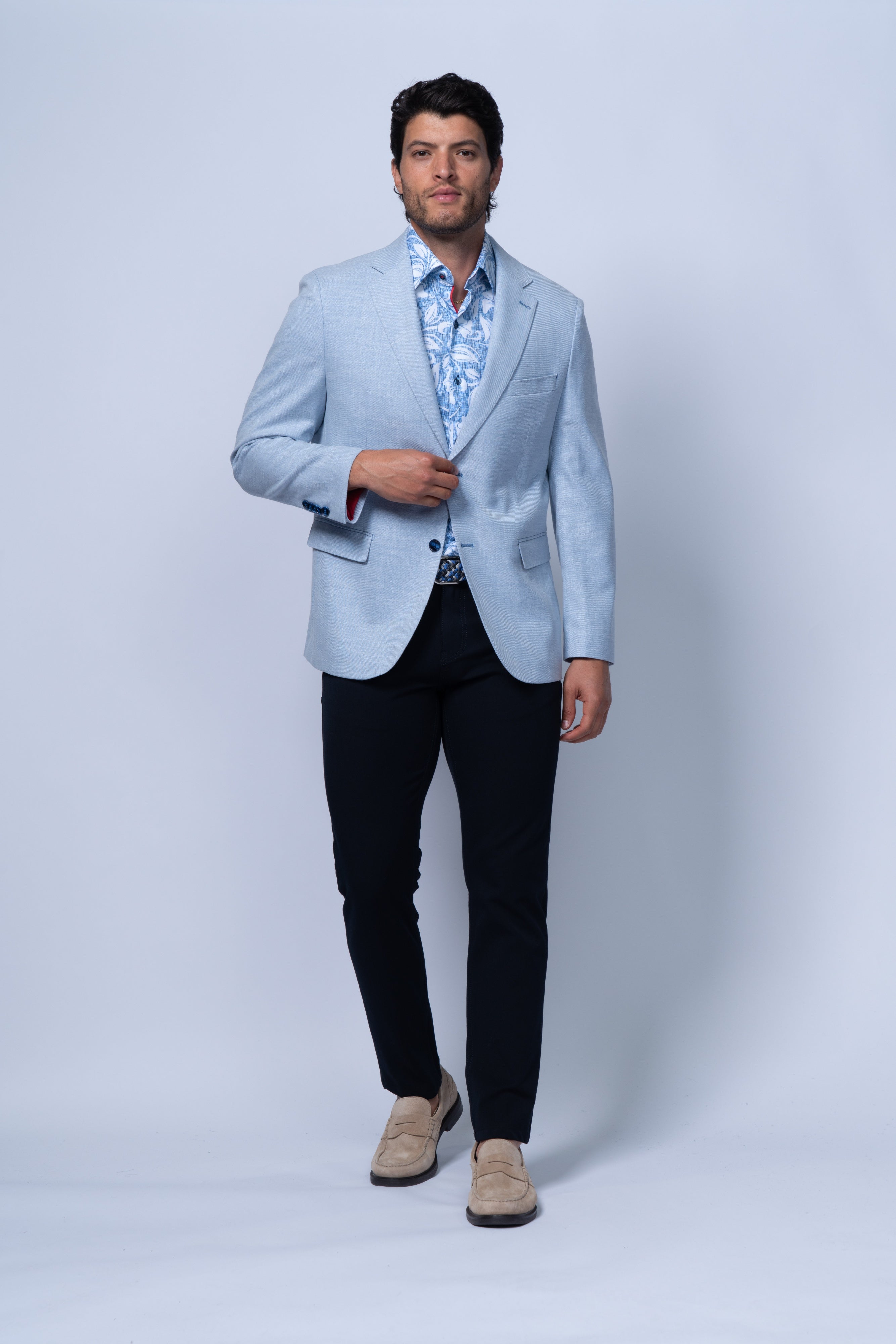 HOUSTON LIGHT BLUE BLAZER - Blazers - Novaman