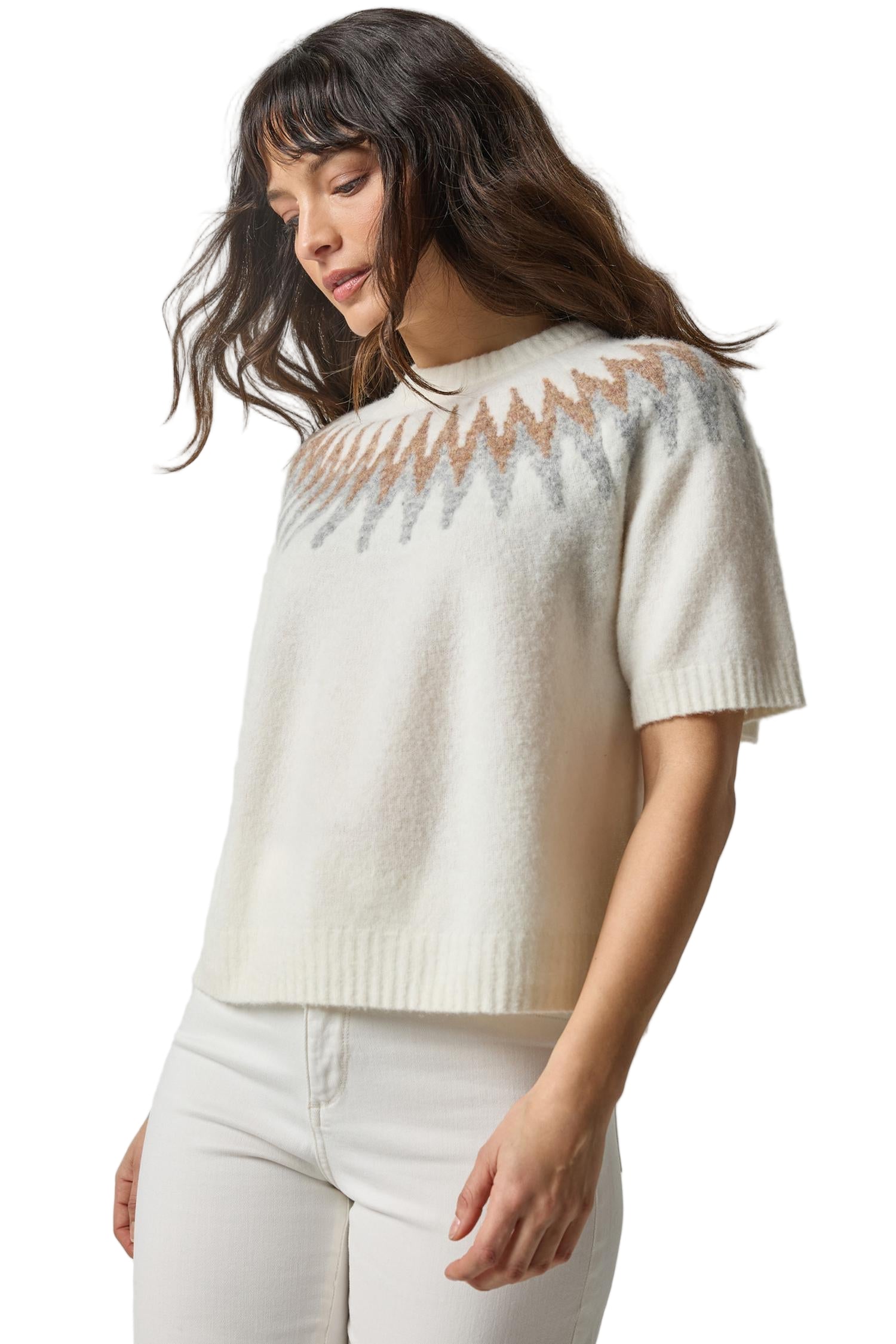 SS EASY FAIRISLE SWEATER (PA3211)-sassanova