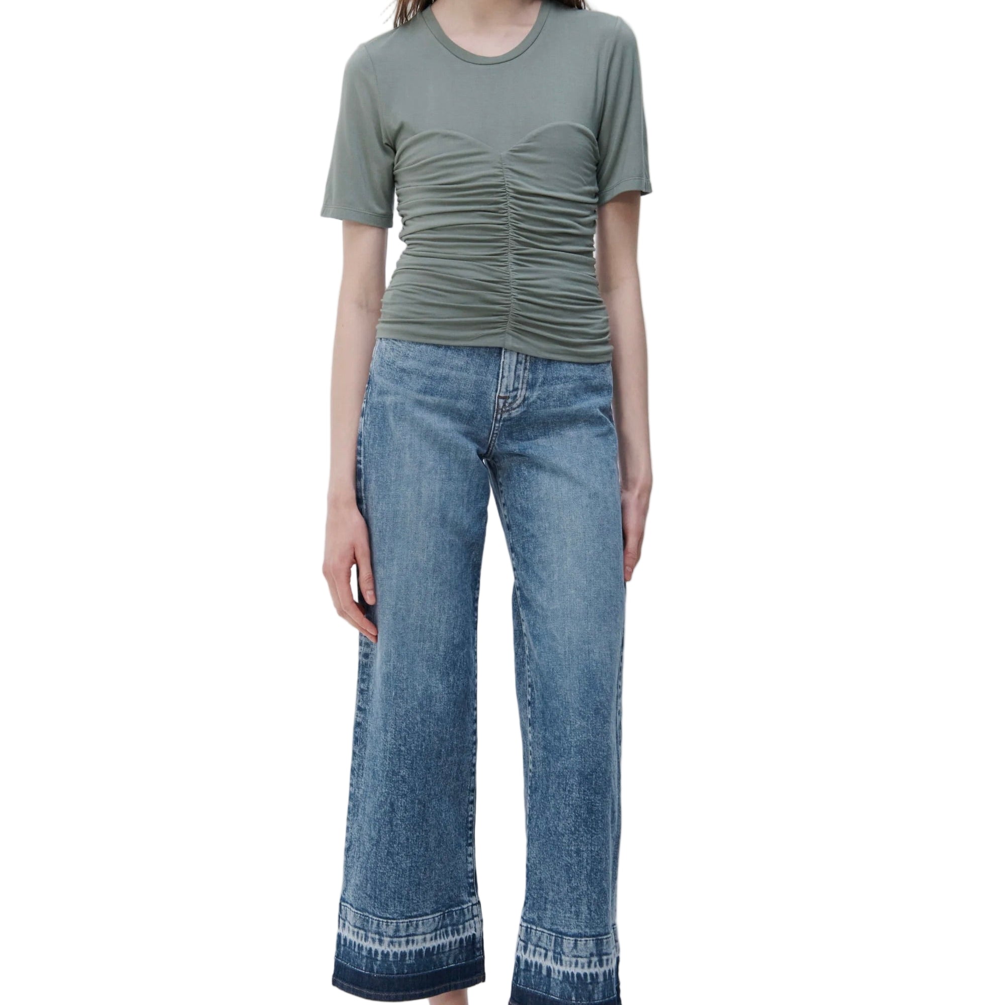 JUDE HIGH RISE CROP WIDE LEG - Jeans - Sassanova