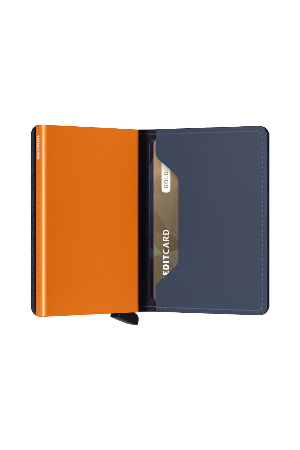 SLIMWALLET MATTE NIGHTBLUE & ORANGE - Wallet - Novaman