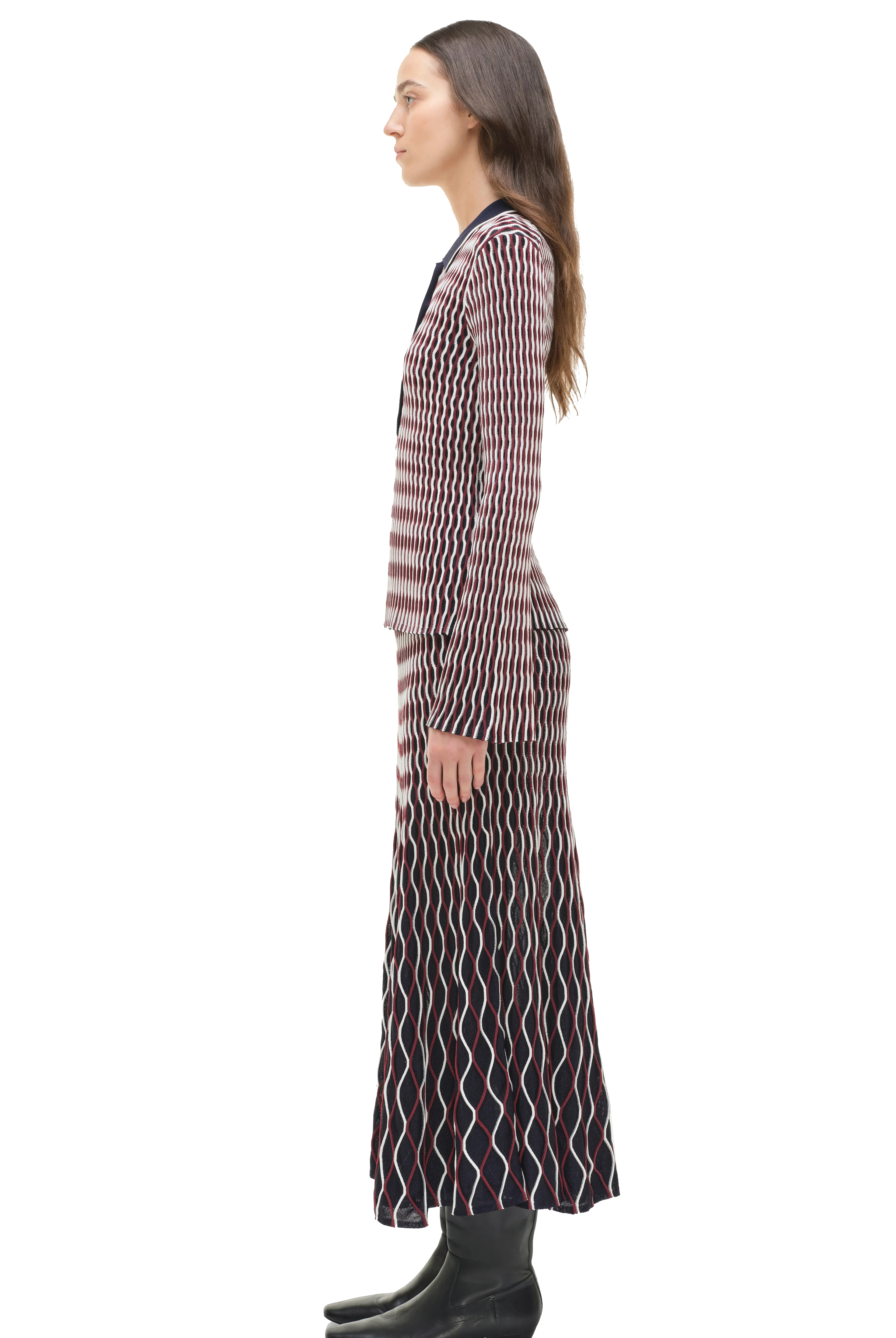 COLLEEN L/S POLO TOP - Blouses - Sassanova