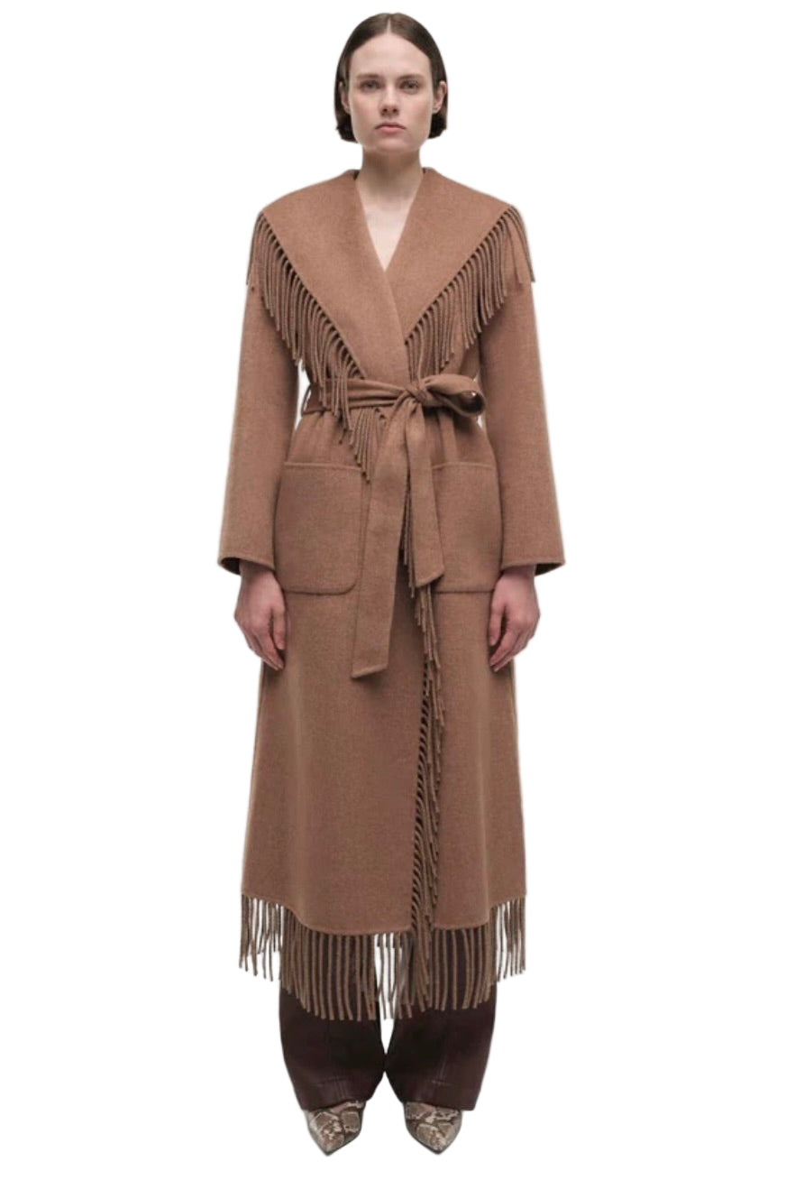 CARRIE FRINGE ROBE COAT
sassanova