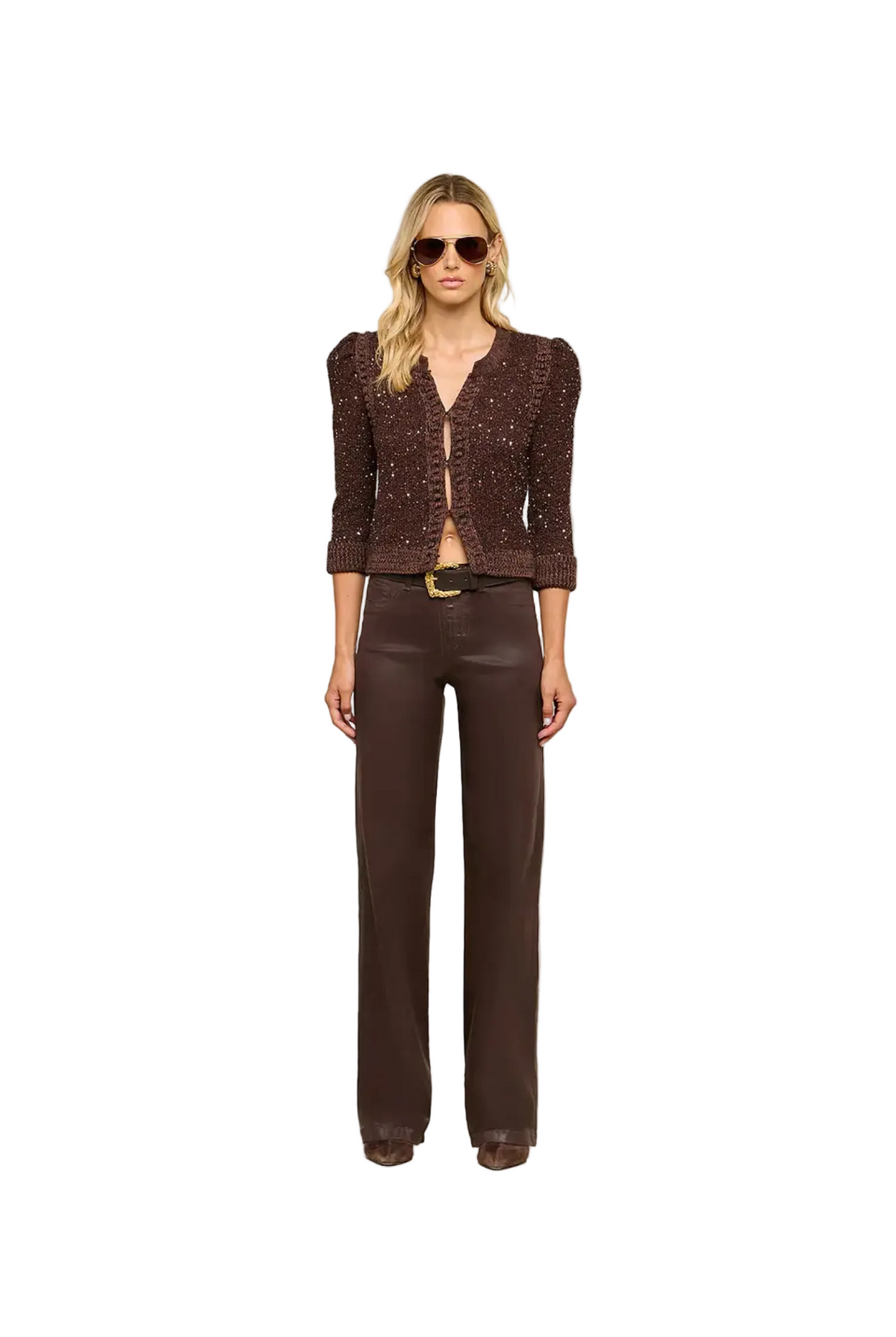THISTLE SEQUINED CARDIGAN Sassanova