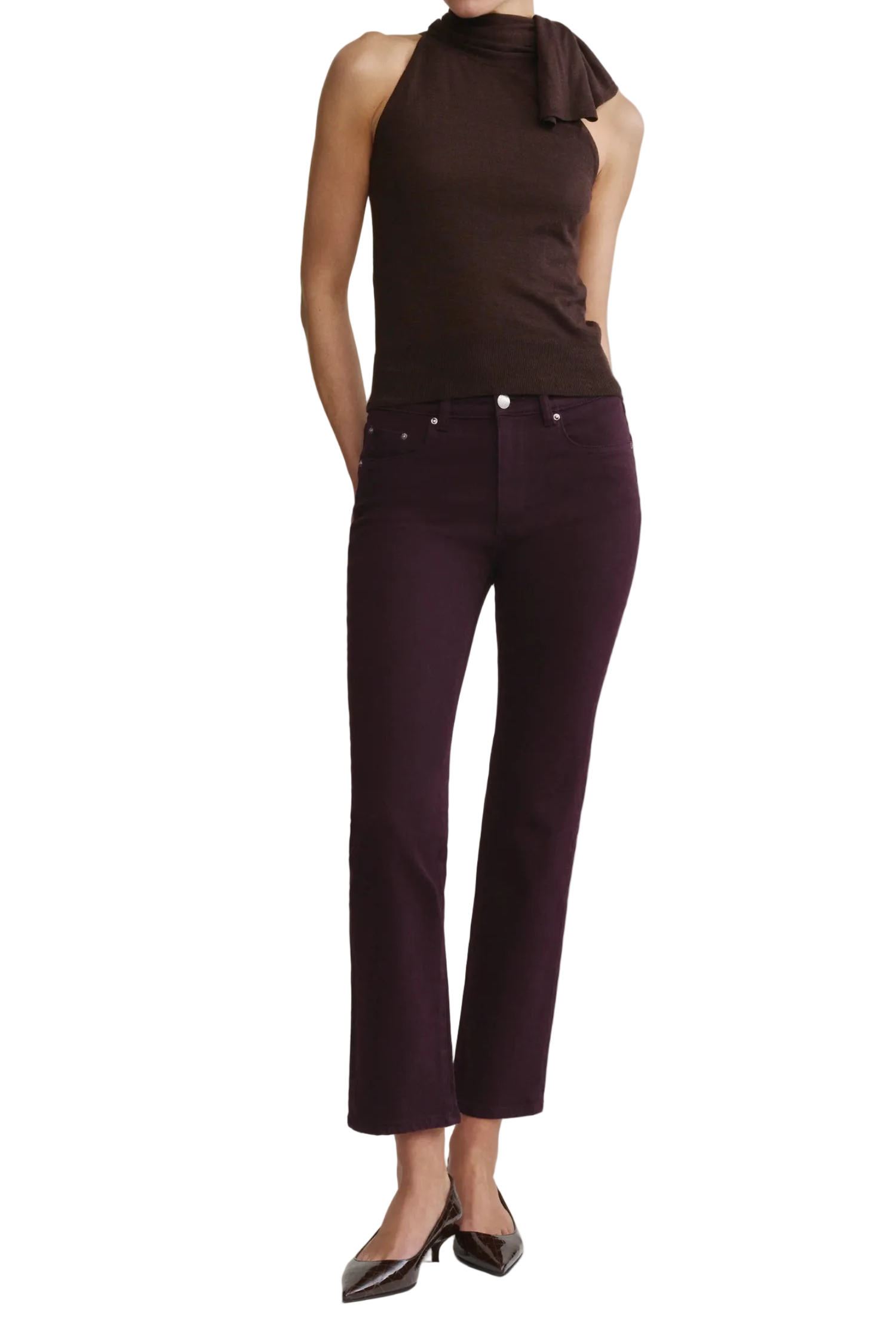 MARA MID RISE STRAIGHT ANKLE JEAN Sassanova
