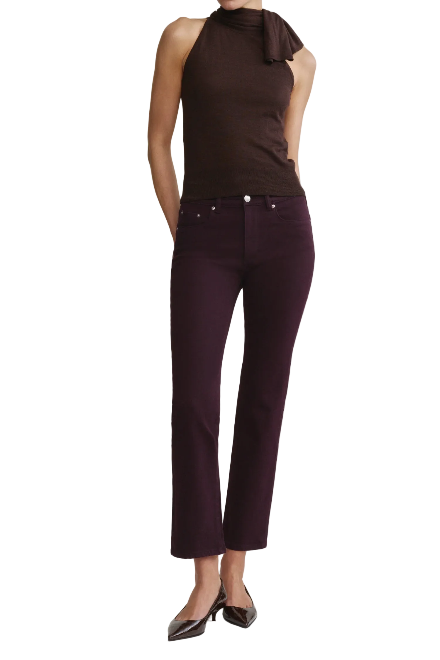 MARA MID RISE STRAIGHT ANKLE JEAN Sassanova