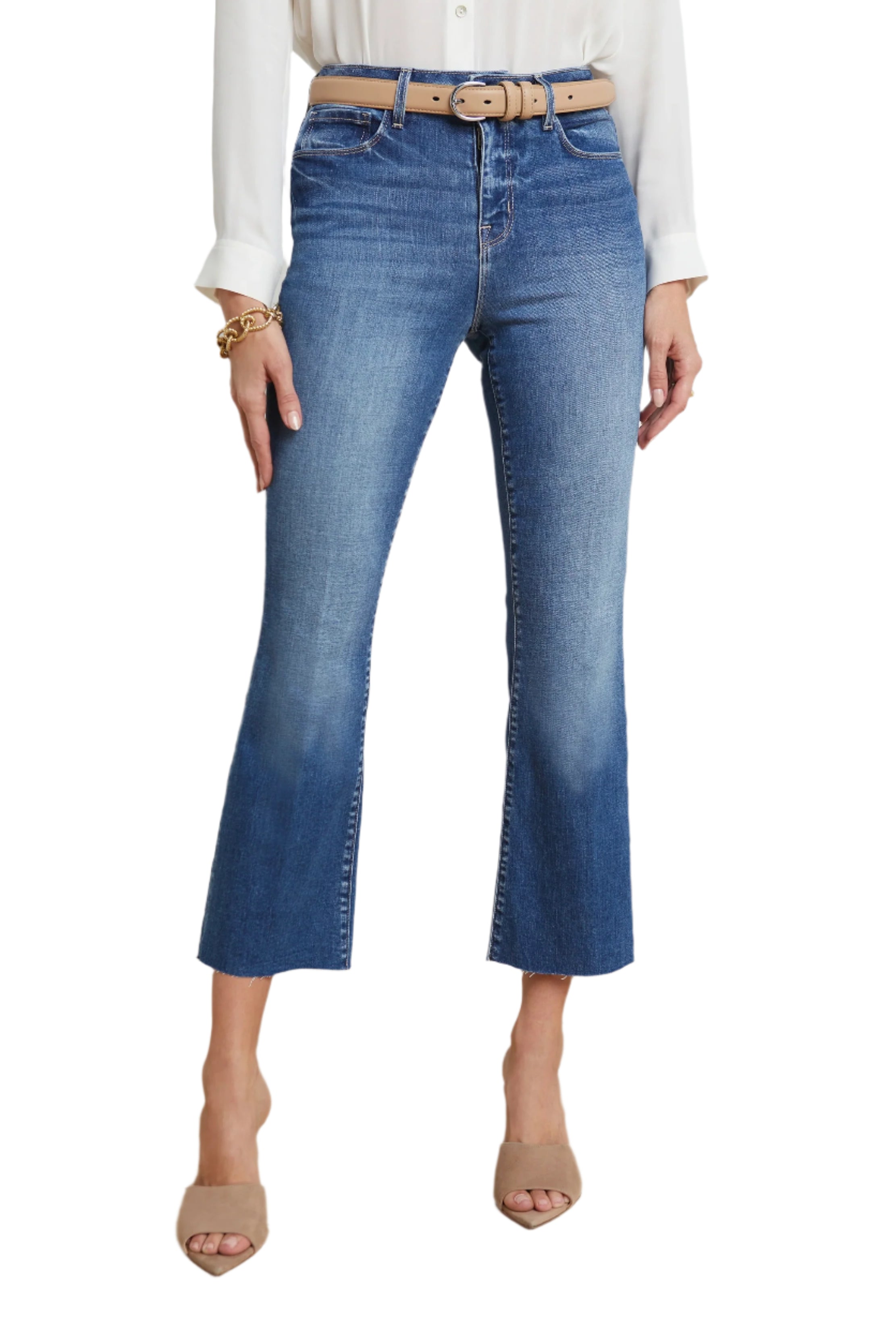 KENDRA CROP FLARE - Jeans - Sassanova