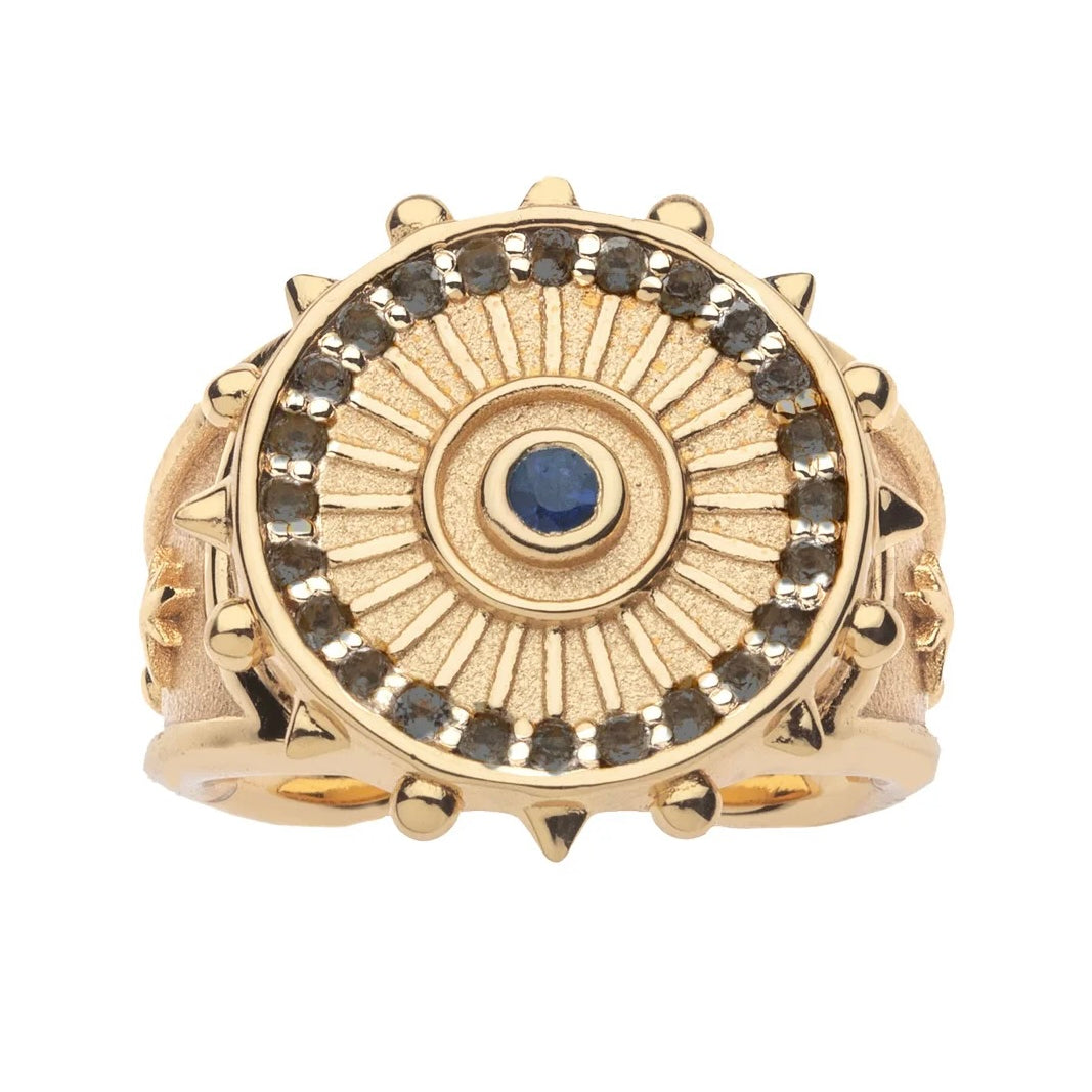 PROTECT EMBELLISHED WATCHFUL EYE RING