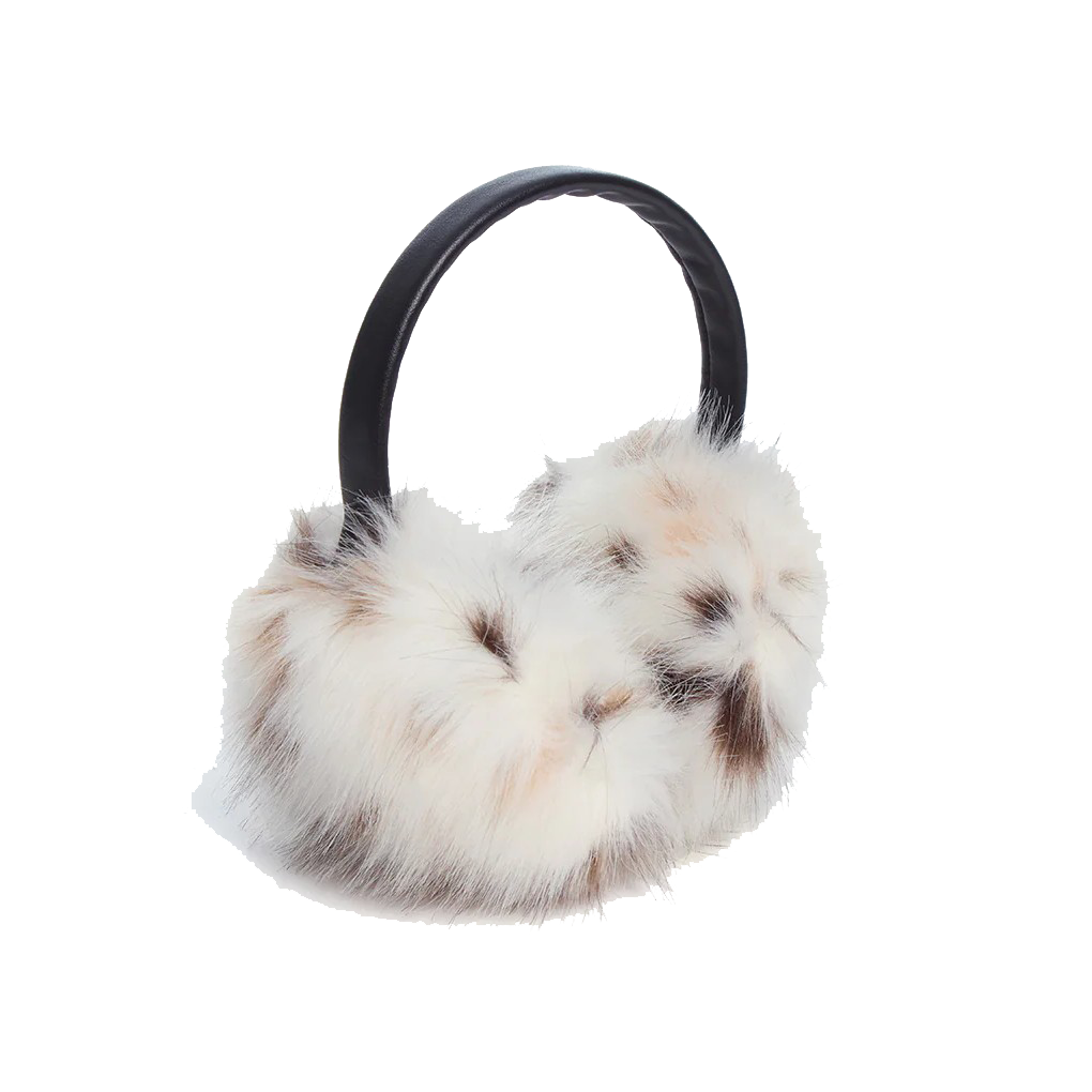 ESME SNOW LEOPARD EARMUFFS - Sassanova