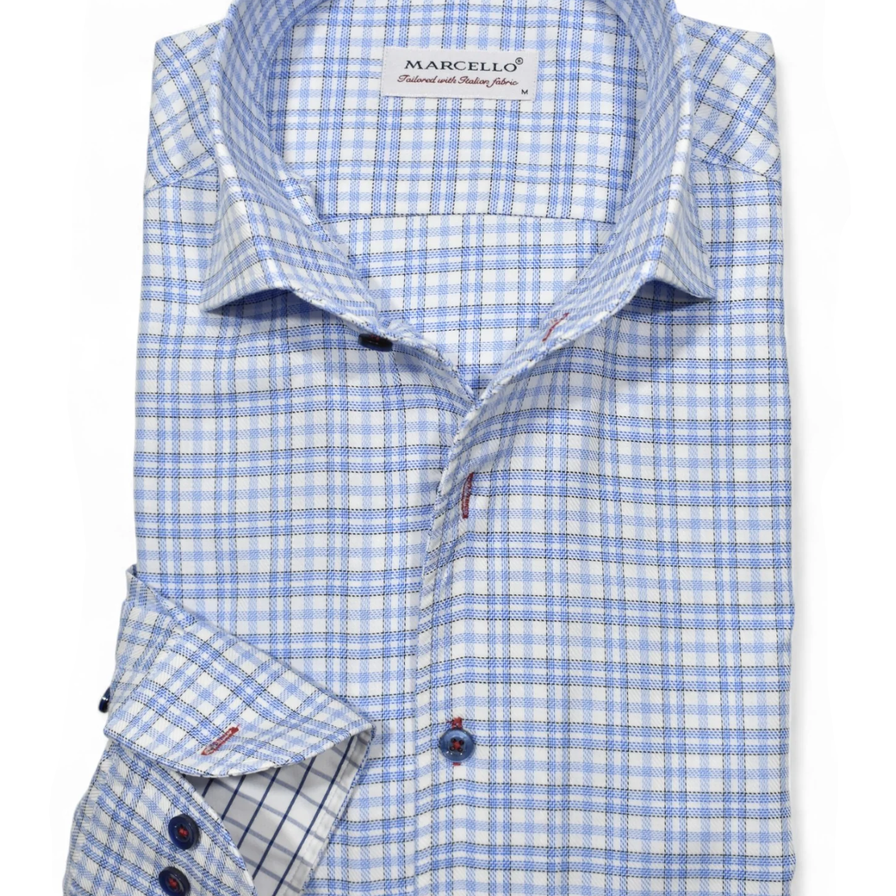 SMALL PLAID DRESS SHIRT - Long Sleeved Shirts - Novaman