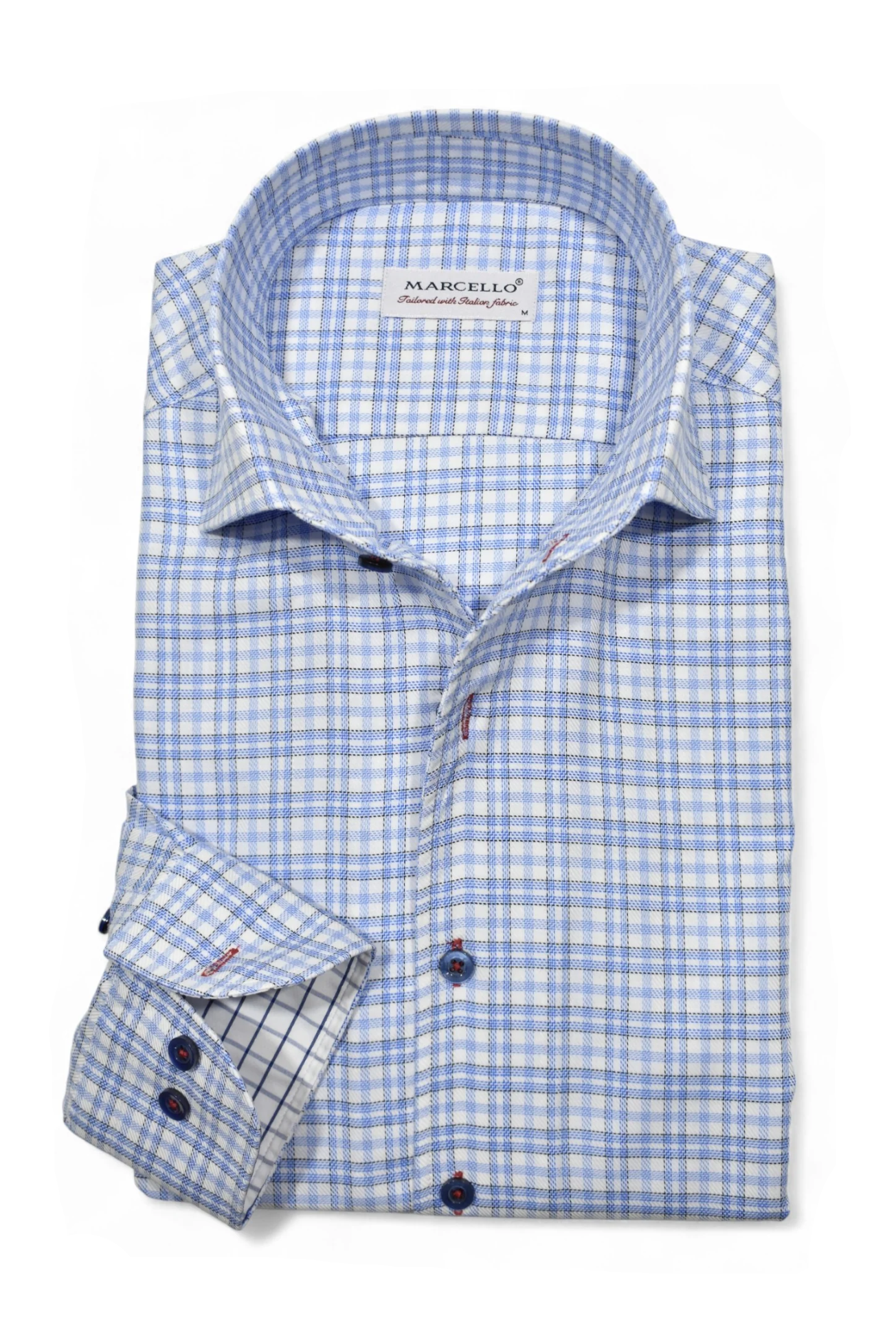 SMALL PLAID DRESS SHIRT - Long Sleeved Shirts - Novaman