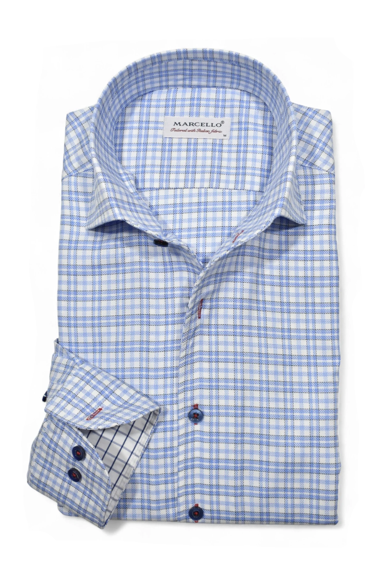 SMALL PLAID DRESS SHIRT - Long Sleeved Shirts - Novaman