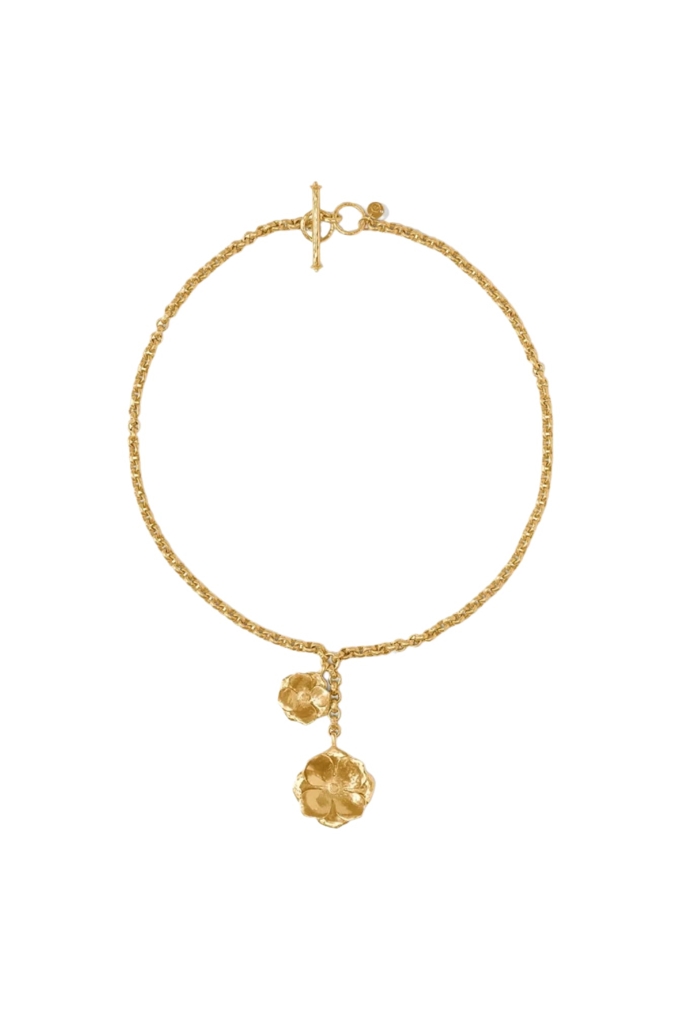 BLOOM LARIAT NECKLACE- GOLD - Necklaces - Sassanova