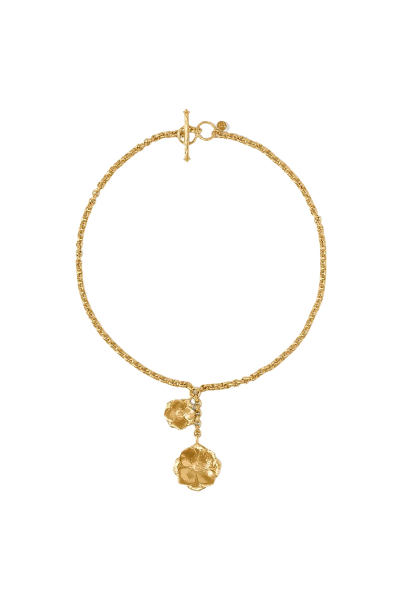 BLOOM LARIAT NECKLACE- GOLD - Necklaces - Sassanova