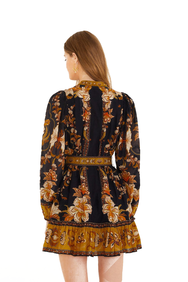 MAJESTIC GARDEN MINI DRESS - sassanova