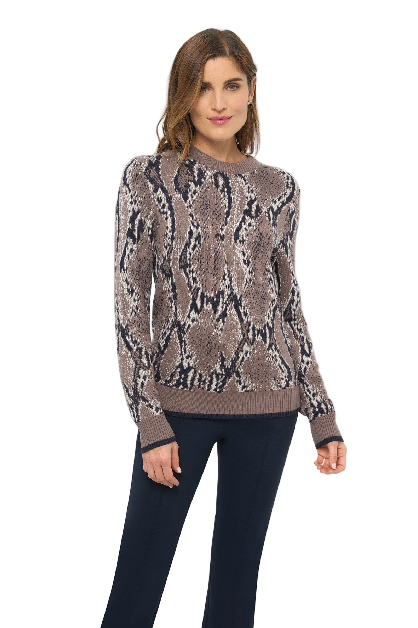 PRINTED ARCHER SWEATER
sassanova