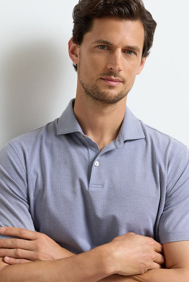 ALBATROSS DIAMOND PIQUE POLO - Short Sleeved Shirts - Novaman