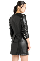 VEGAN LEATHER SCRUNCHED CHRIS JACKET-sassanova