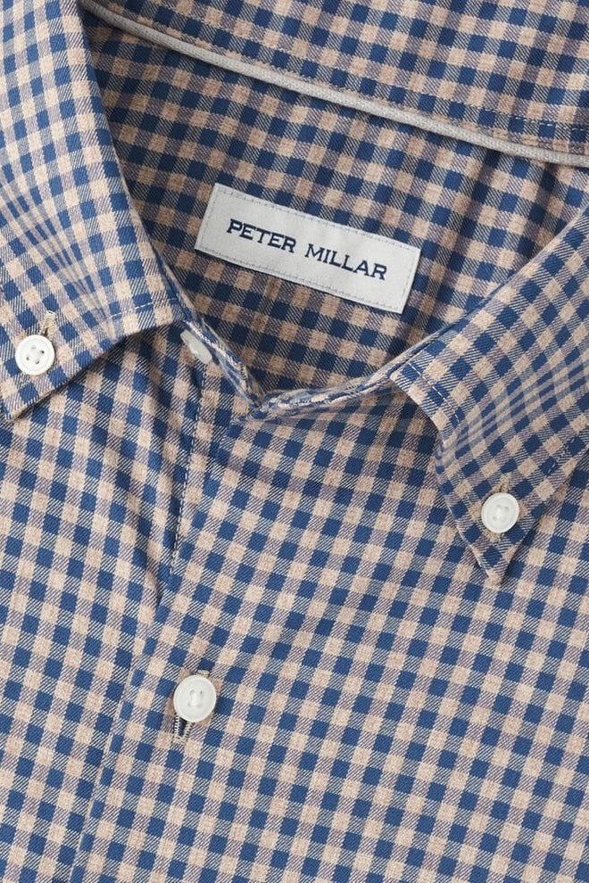 CONWAY CROWN LITE SPORT SHIRT with brown plaid print-novaman