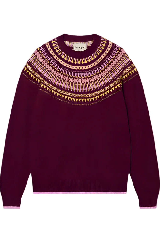 FAIRISLE YOKE CREW-Sassanova