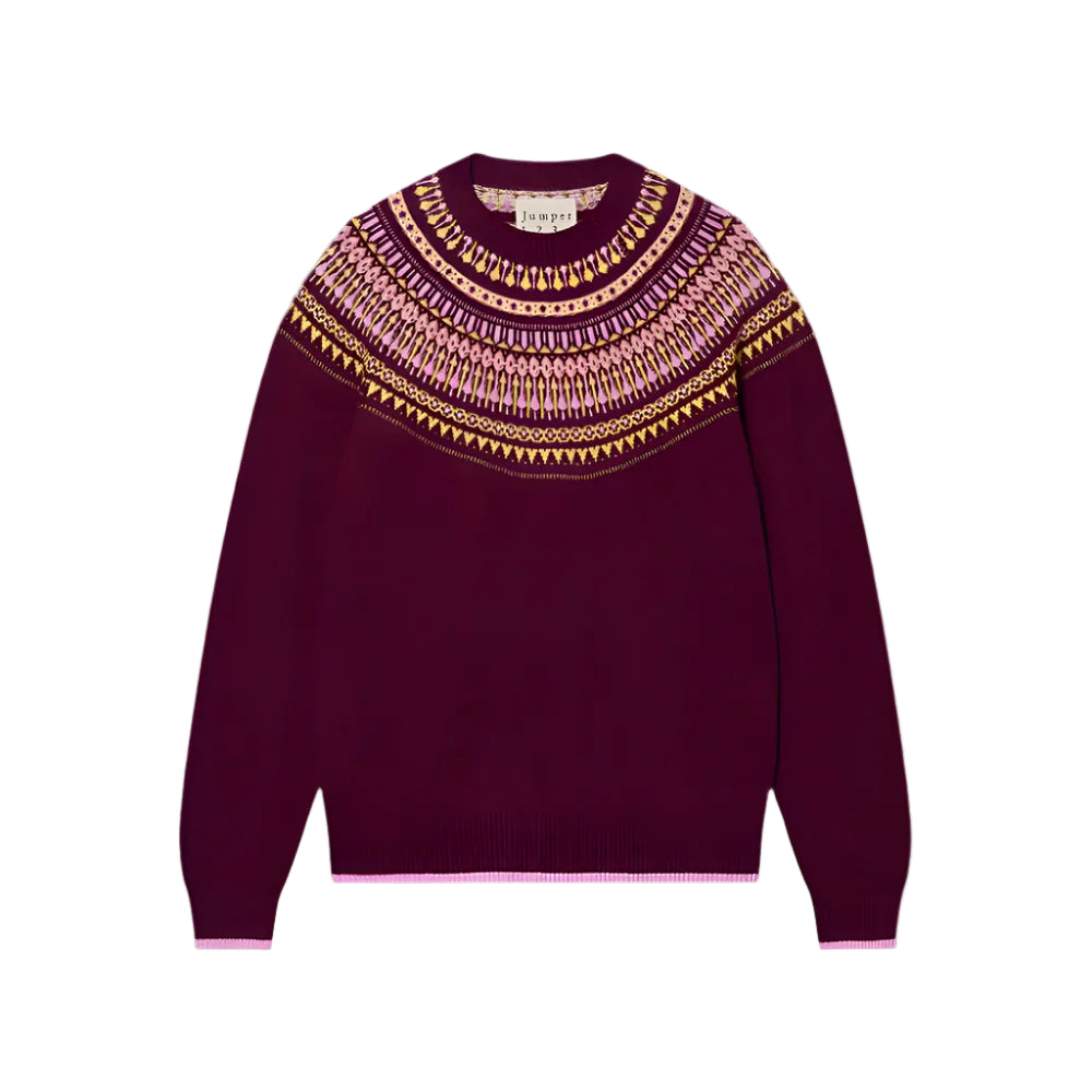 FAIRISLE YOKE CREW-Sassanova