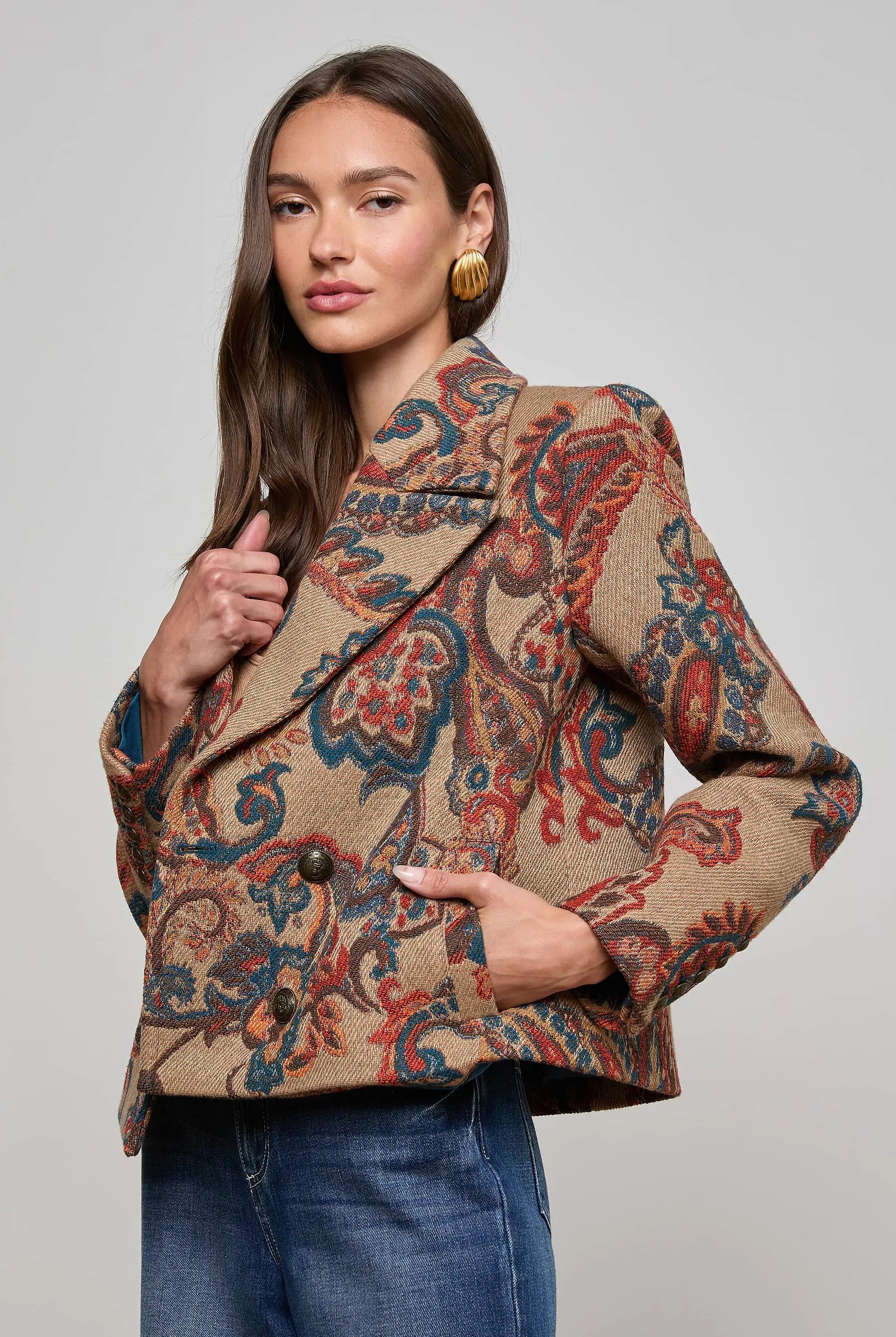 KELSEY CROPPED PEACOAT-Sassanova