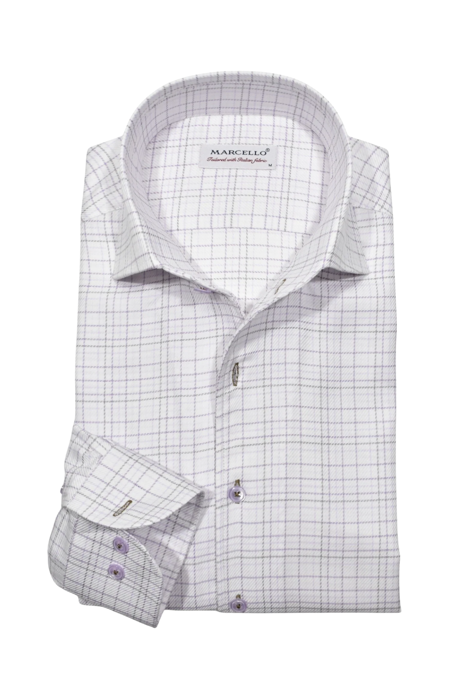 LONG SLEEVE PLAID DRESS SHIRT Sassanova NovaMan