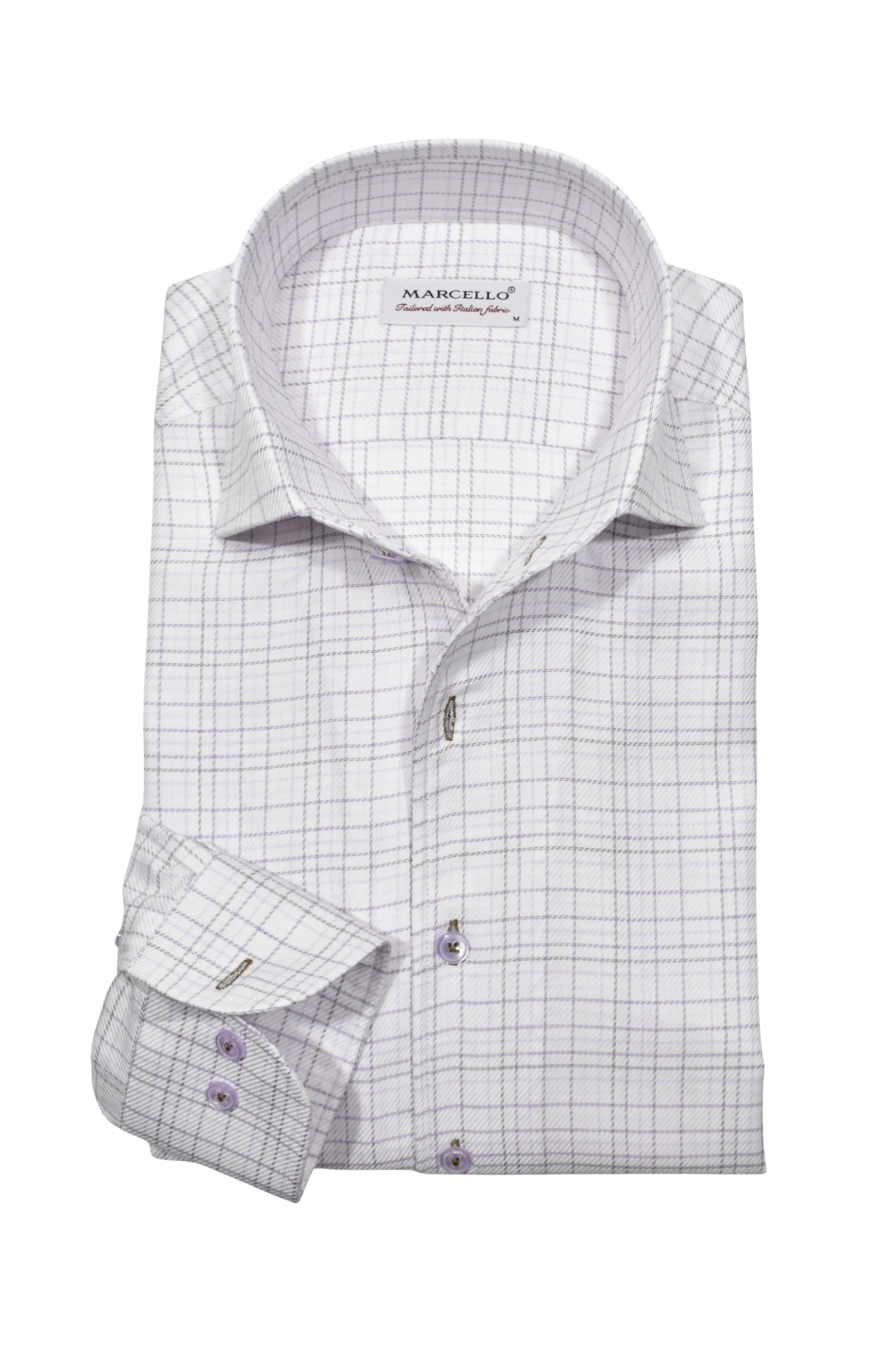LONG SLEEVE PLAID DRESS SHIRT Sassanova NovaMan