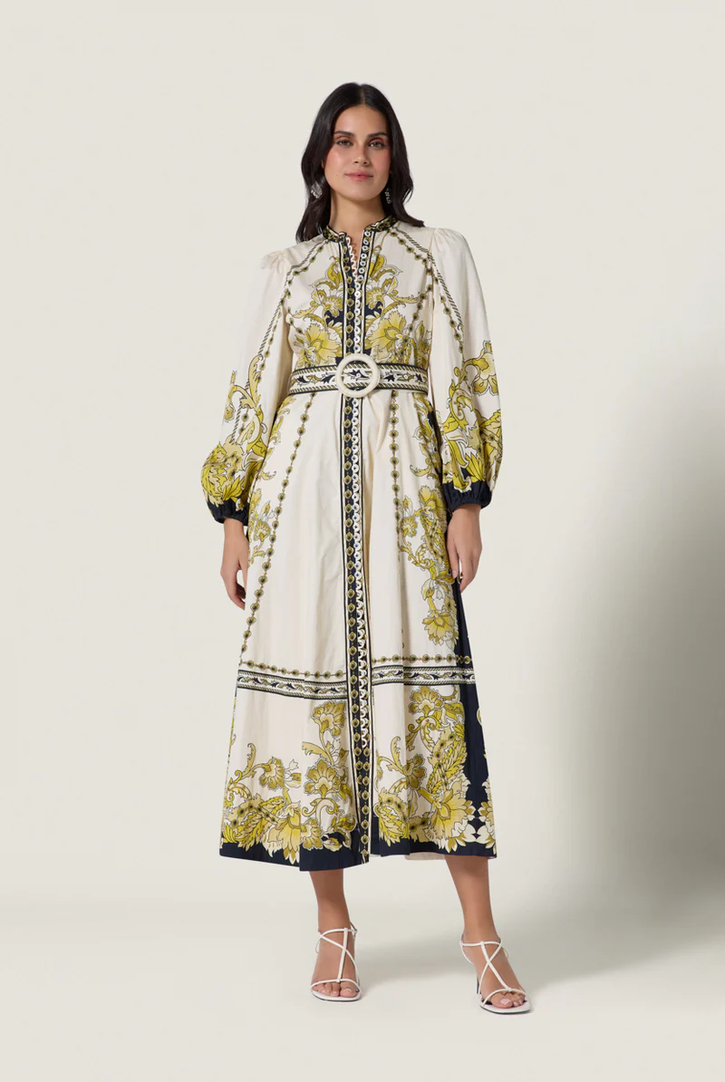 BAROQUEEN FLORAL DRESS - Dresses - Sassanova