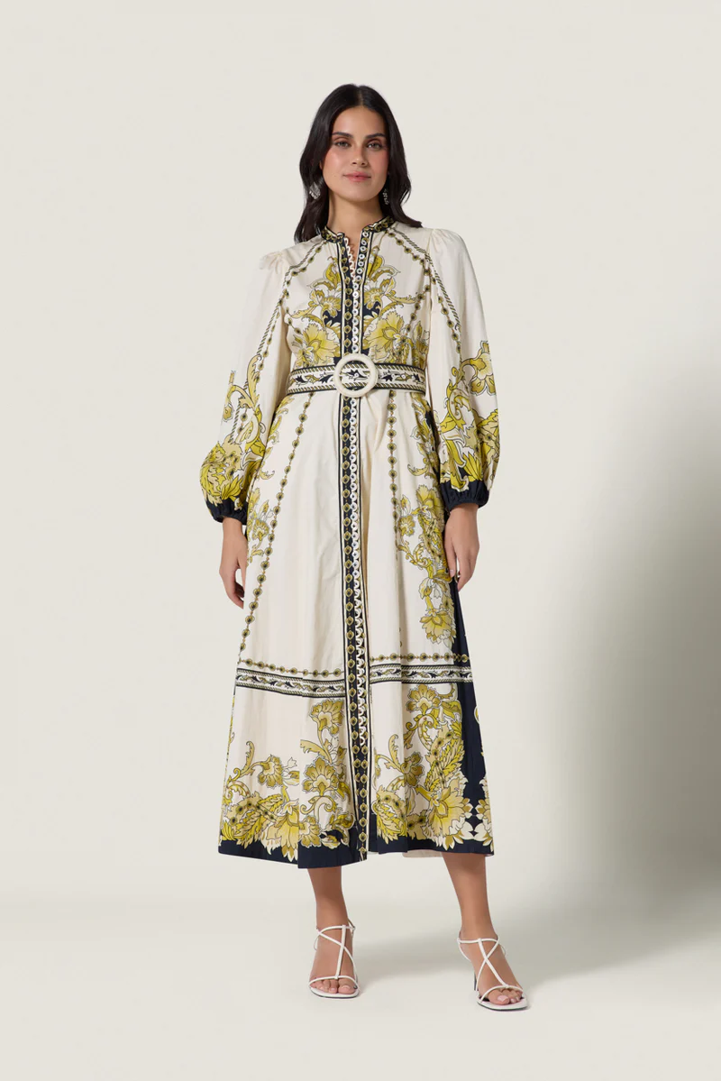 BAROQUEEN FLORAL DRESS - Dresses - Sassanova