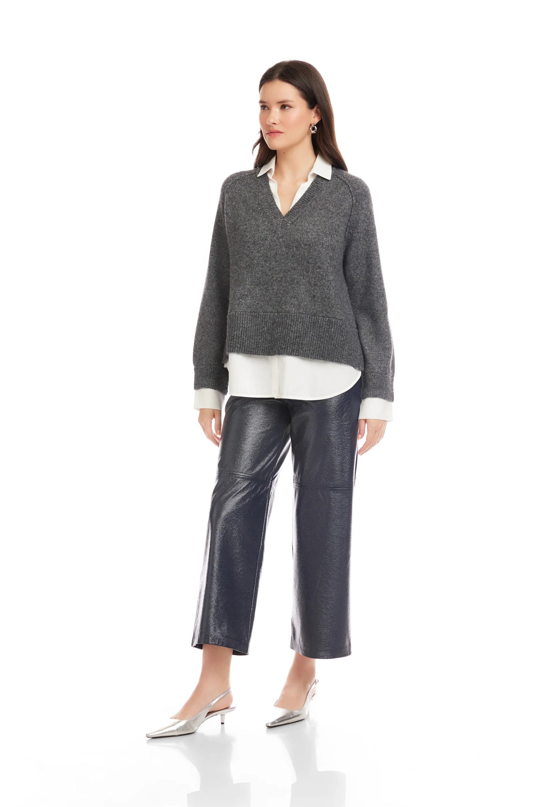 CARRIE MIXED MEDIA SWEATER - Sassanova