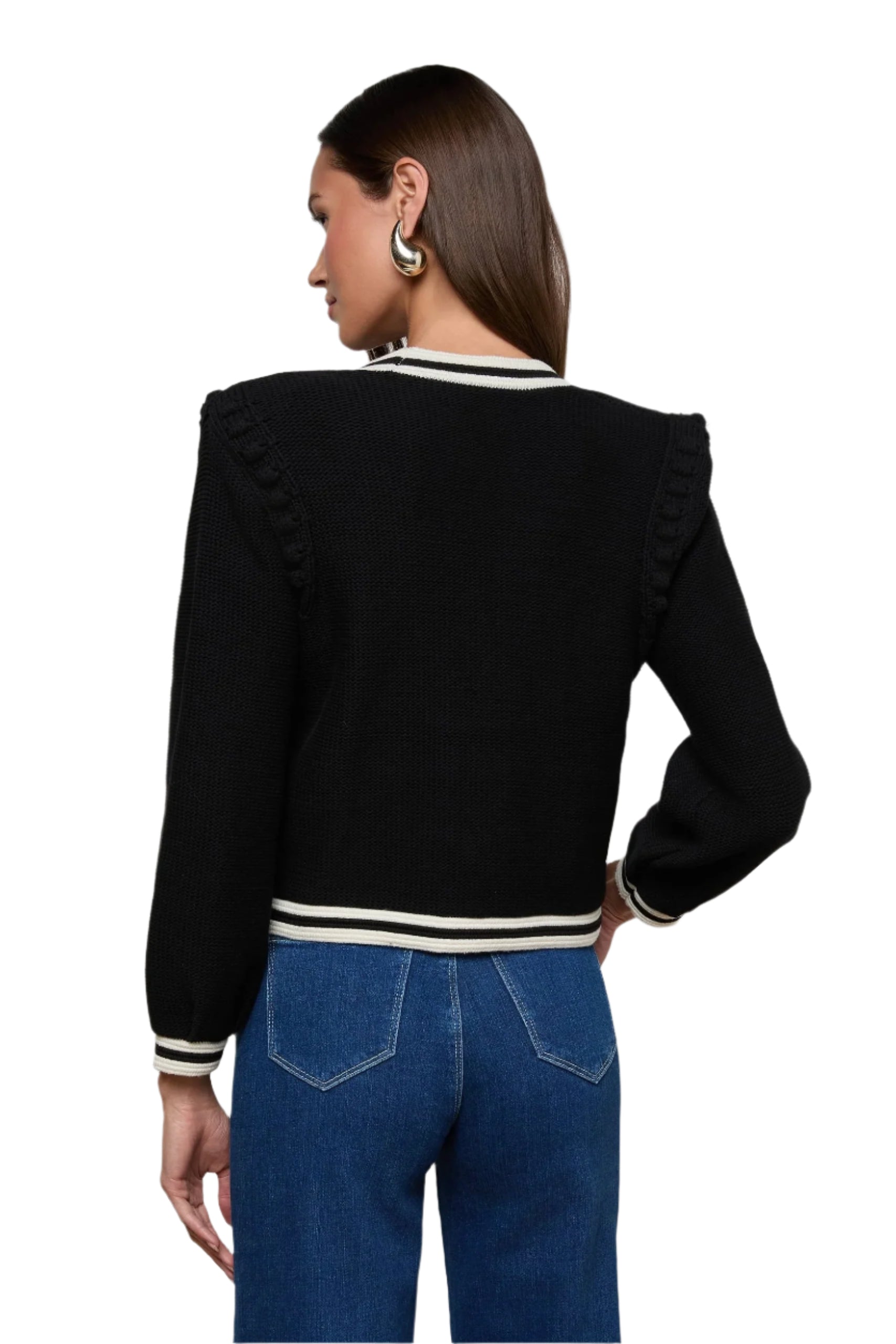 KAITO CONTRAST TRIM CROP CARDIGAN
sassanova