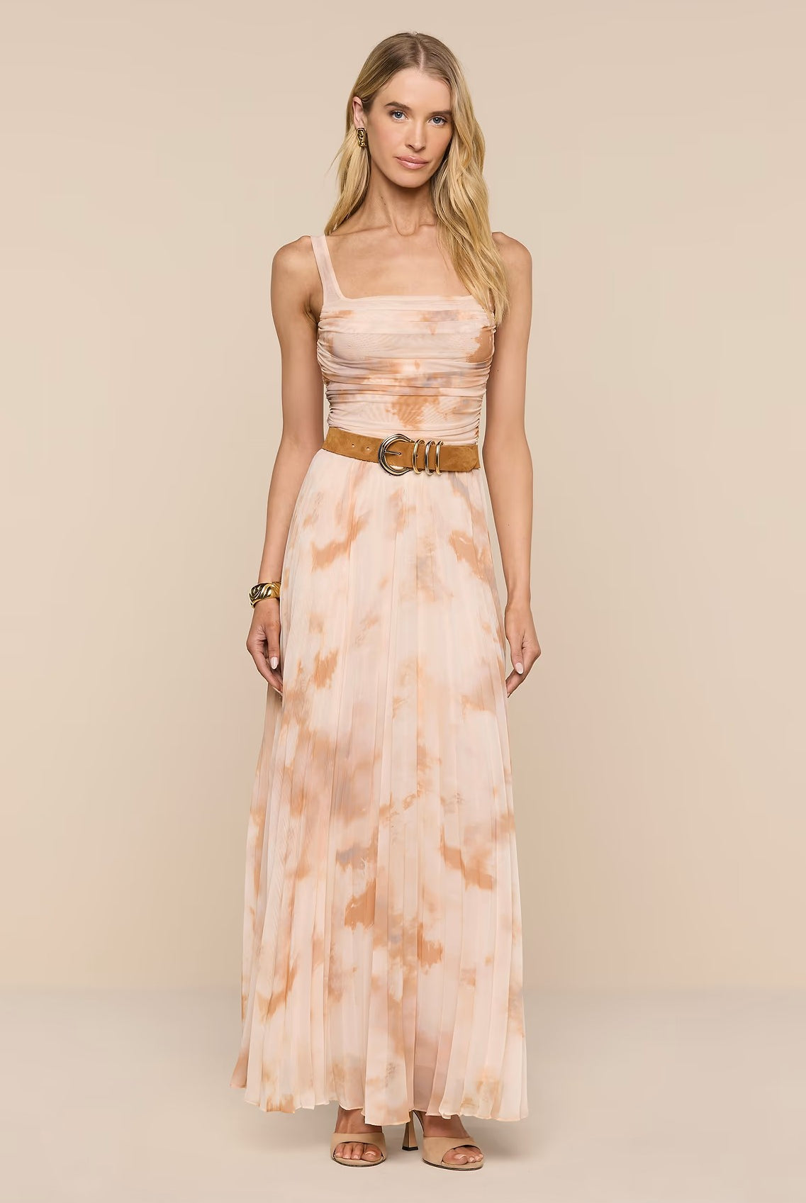 TORIN PLEATED MAXI SKIRT - Skirts - Sassanova