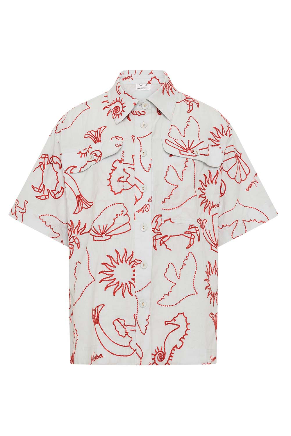 LE PALM SHIRT - Blouses - Sassanova